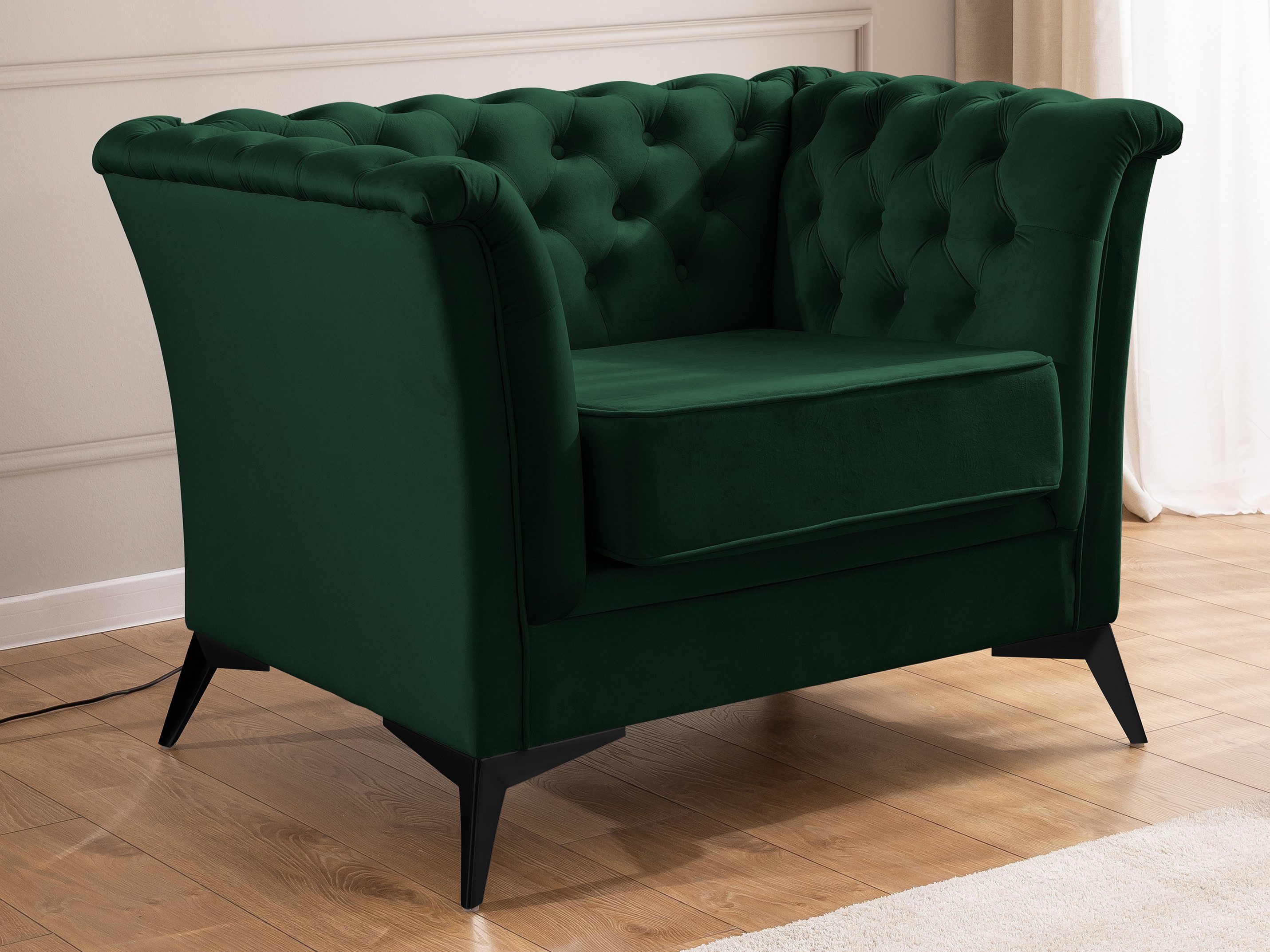 S-Style Möbel Chesterfield-Sessel Whitby aus Samt günstig online kaufen