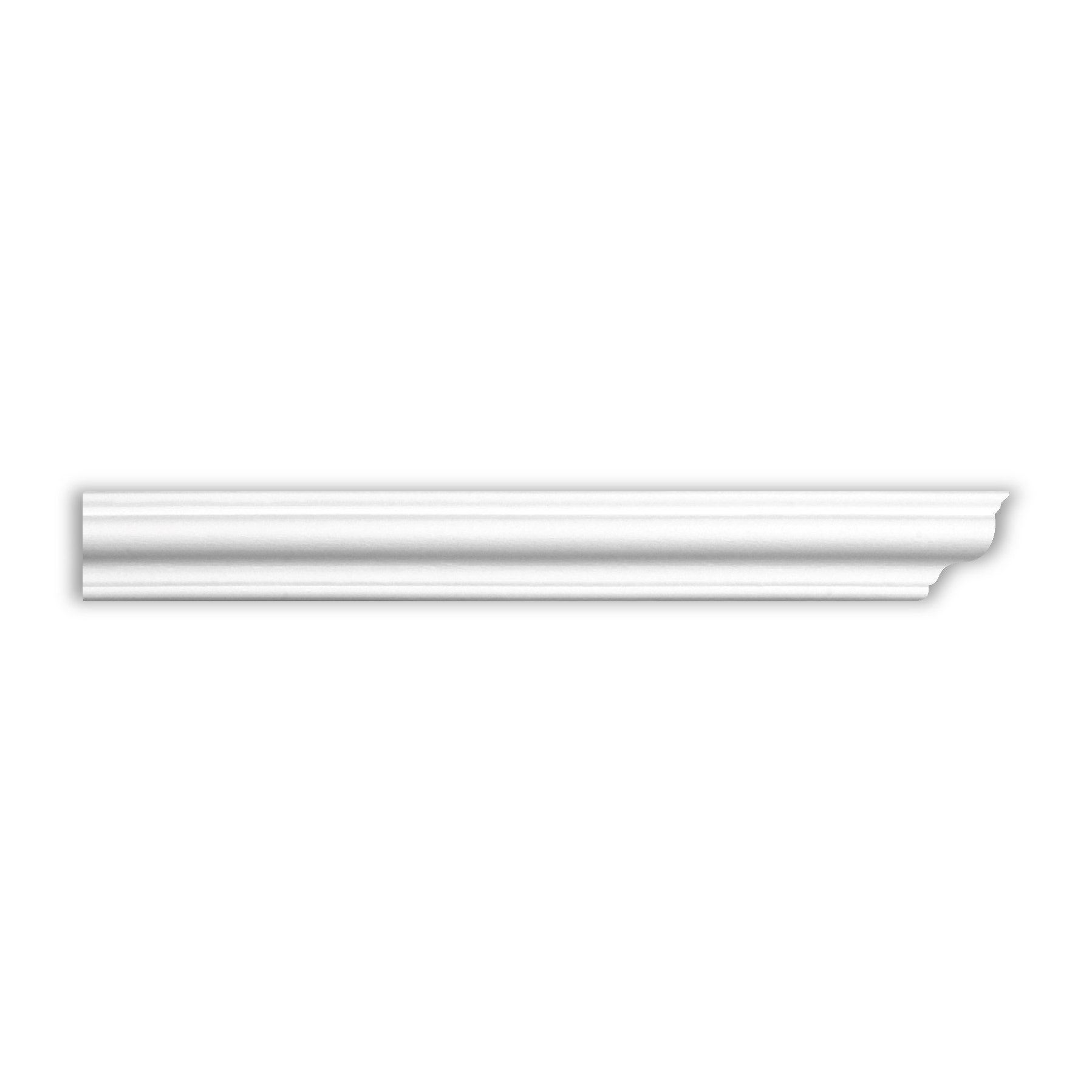 Homestar Zierleiste U 40 (40 mm), Länge 2 m, zum kleben, Polystyrol, kombinierbar mit Bogen Set BU 40 und dem Schmuckstück BU 40 D