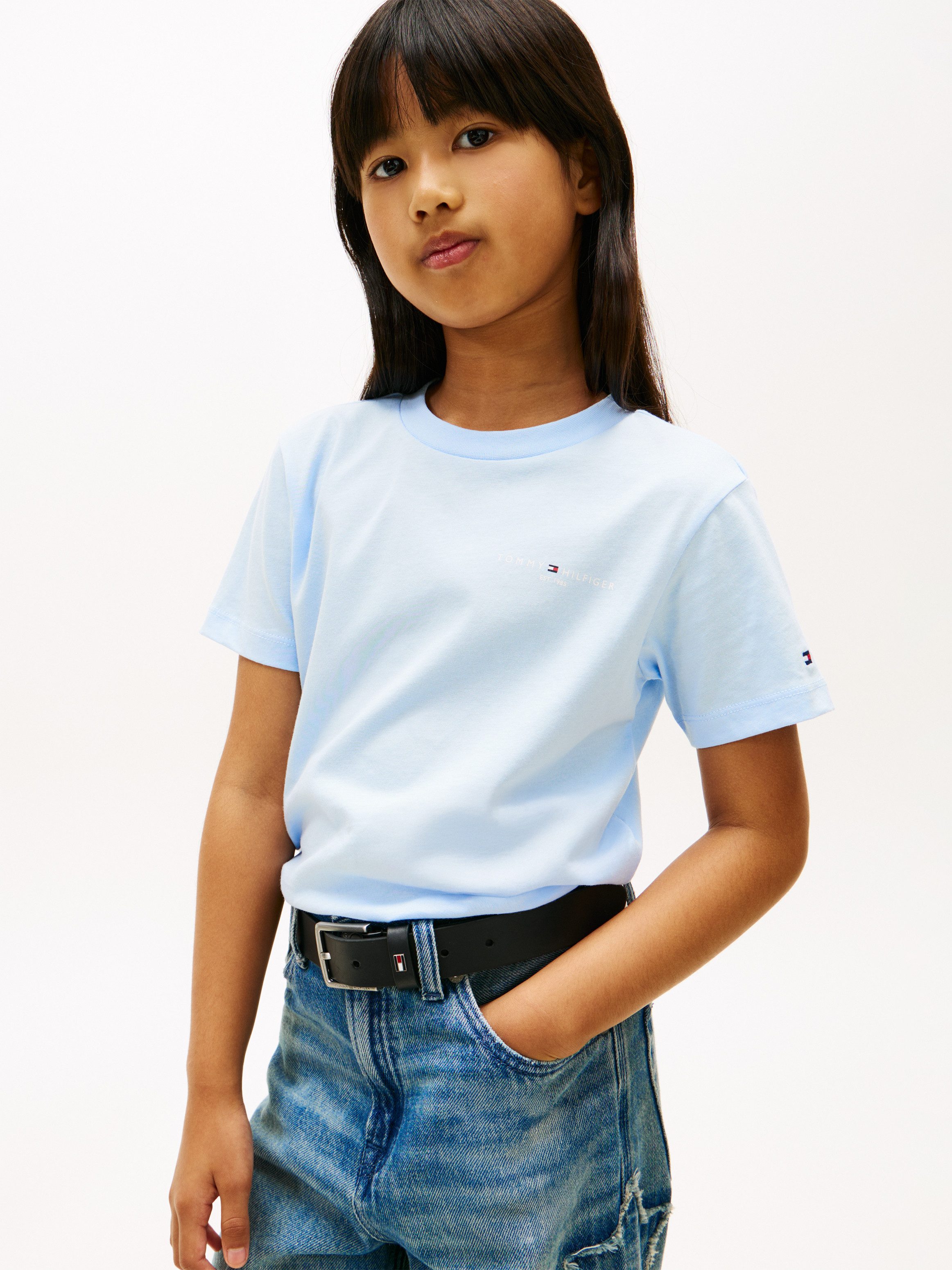 Tommy Hilfiger T-Shirt MINI CORP T-SHIRT Kinder bis 16 Jahre, Rundhals