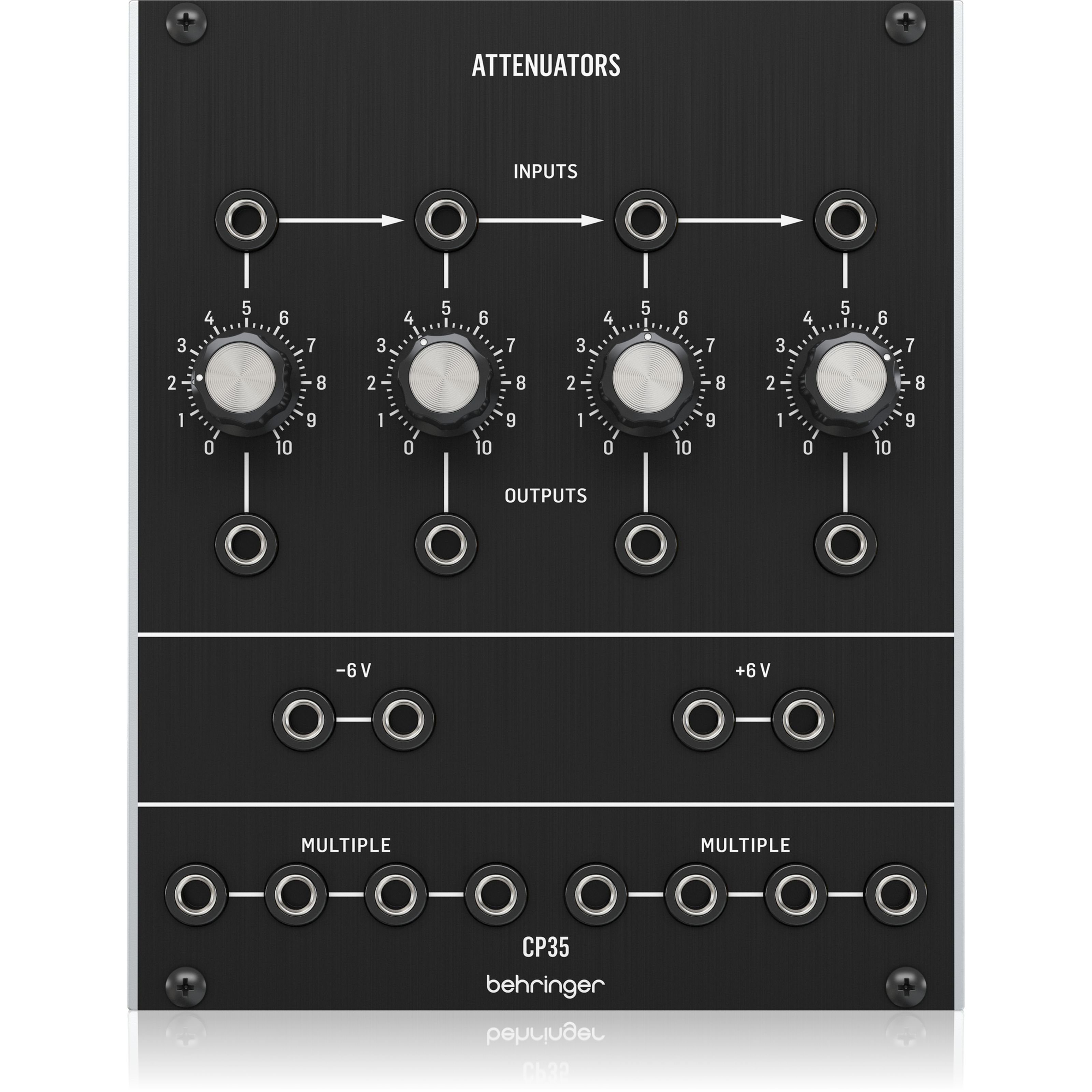 Behringer Synthesizer (CP35 Attenuators, Modular Synthesizer, Attenuator-Module), CP35 Attenuators - Attenuator Modular Synthesizer