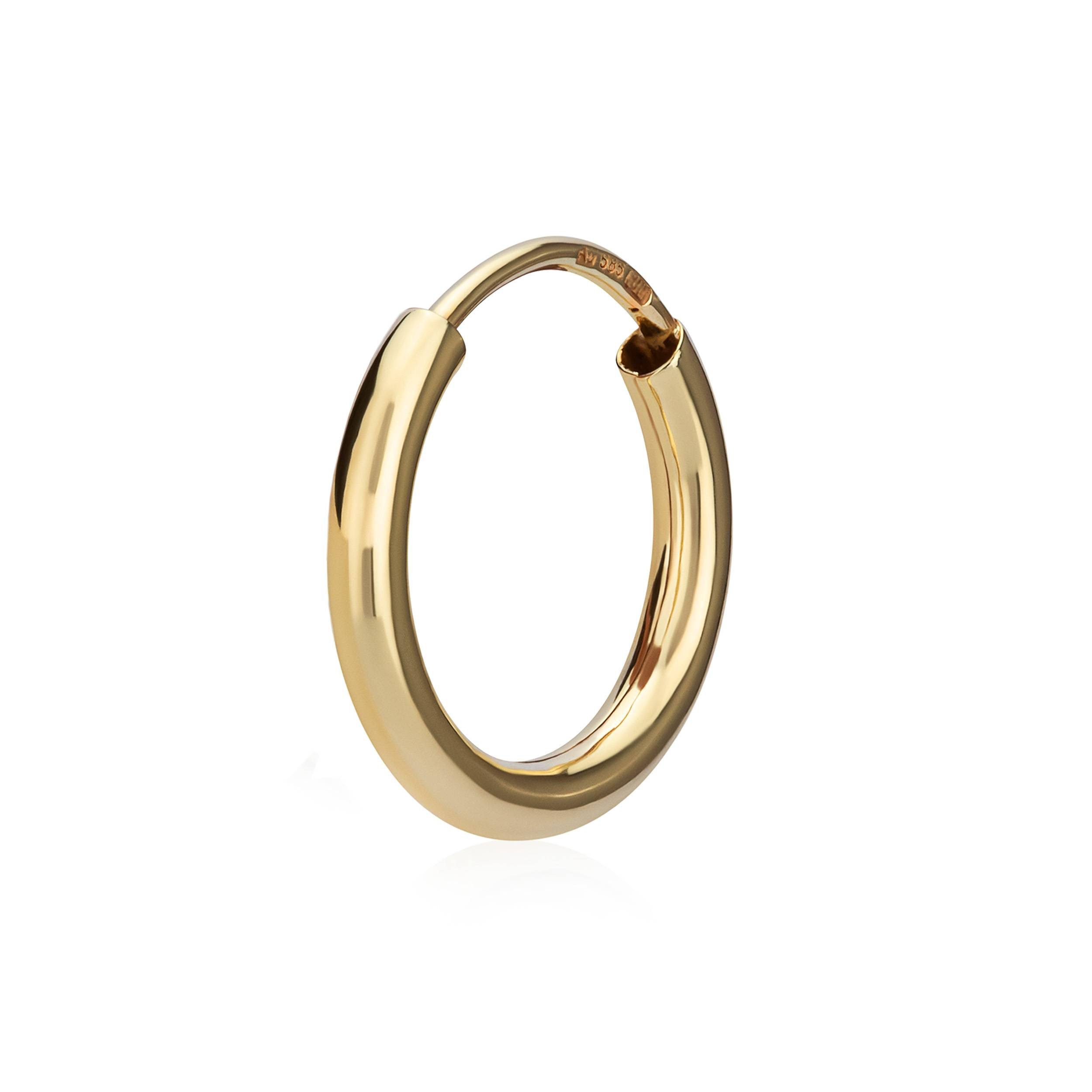 NKlaus Single-Creole Einzel 585 Gelbgold Creole günstig online kaufen