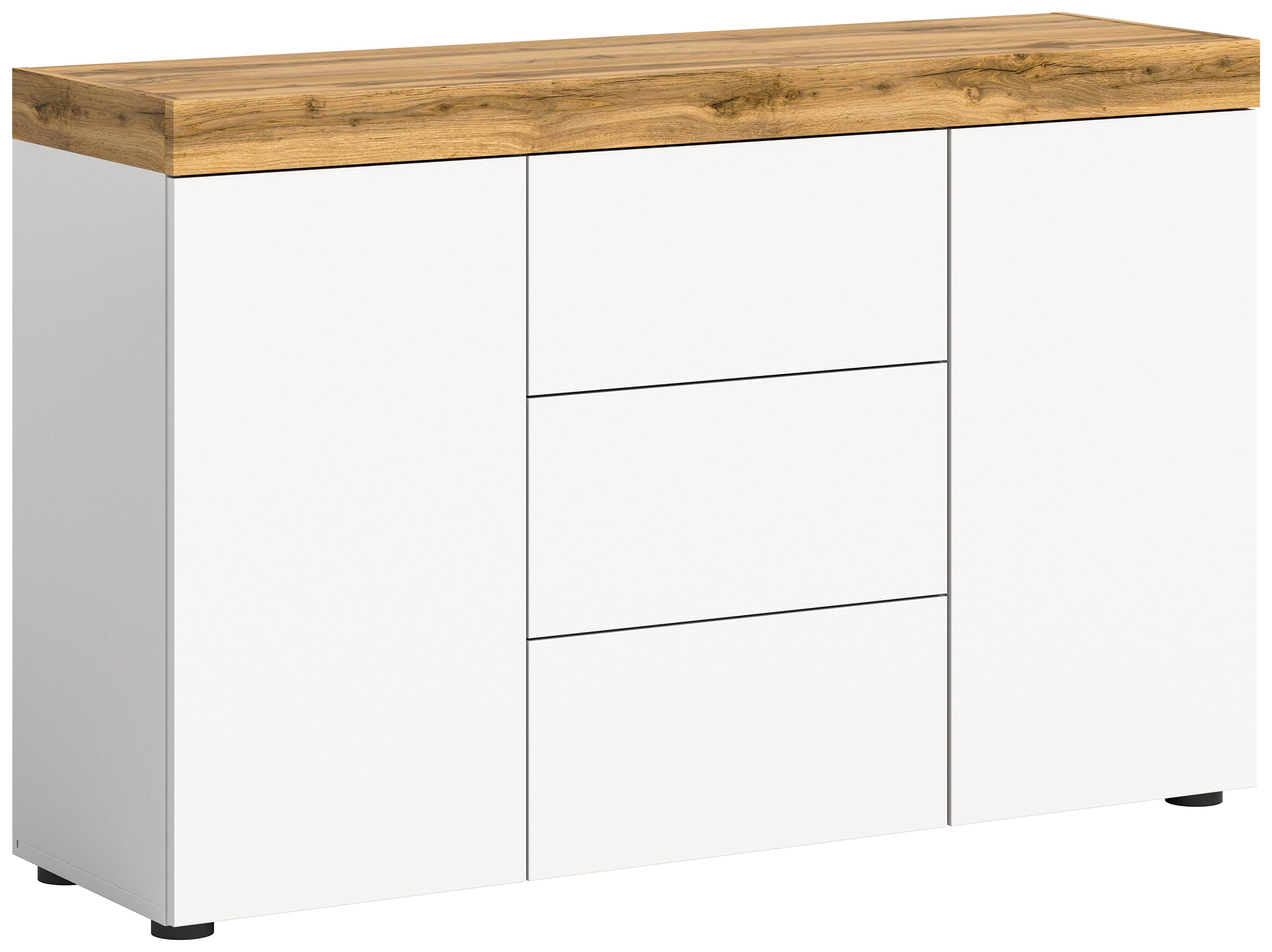 INOSIGN Sideboard MAMBO, TOPSELLER!, Breite 125 cm, 2 Türen, 3 Schubkästen, günstig online kaufen