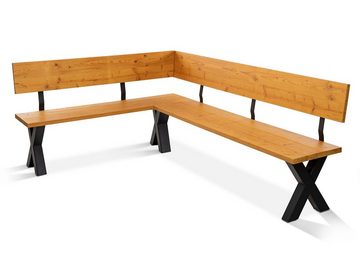 Moebel-Eins Sitzbank X-Bein für Bank, 40x46 cm, Material Stahl, schwarz, X-Bein für Bank, 40x46 cm, Material Stahl, schwarz