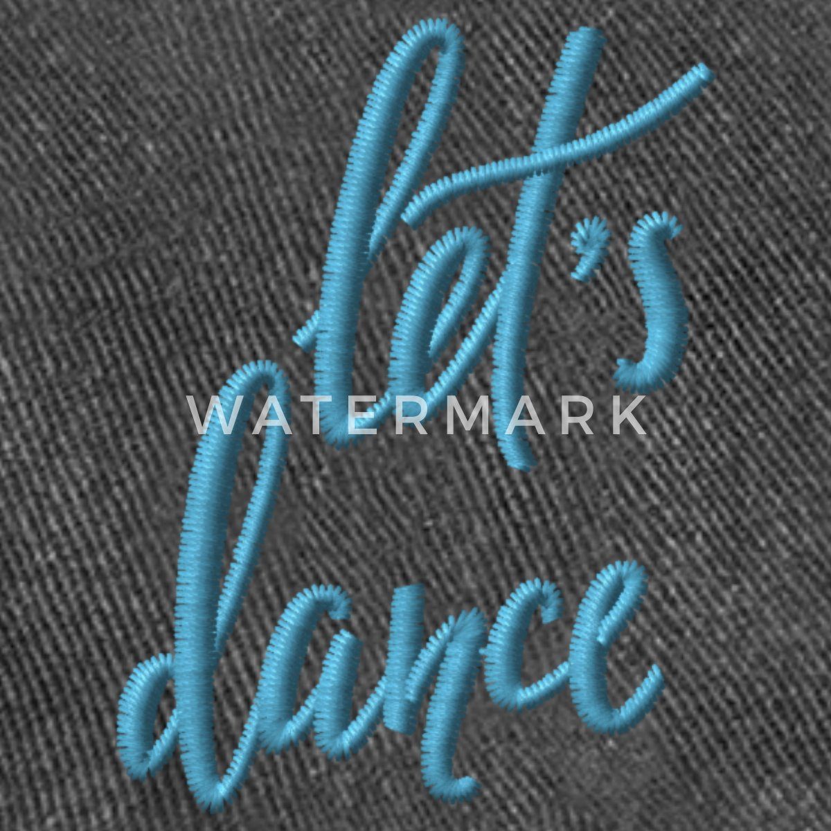 Spreadshirt Baseball Cap Gestickte Let’s Dance Typo Für Tanzlustige Und Freigeister Vintage Cap (1-St)