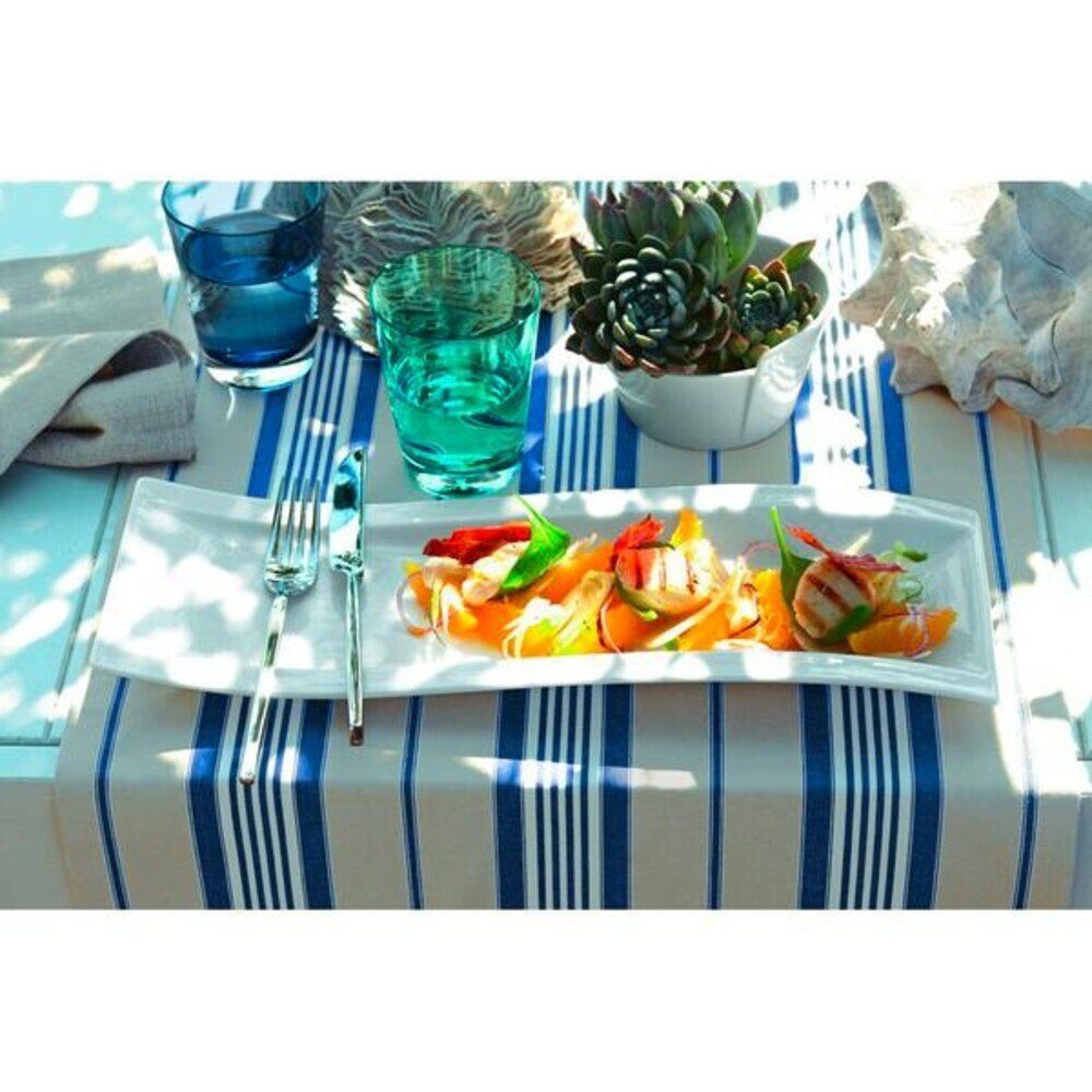 Villeroy & Boch Teller Antipasti-Teller 42x15 cm NewWave, (1 St), Antipasti-Teller, 42,00cm, Premium Porcelain, Weiß – Bild 2 von 4