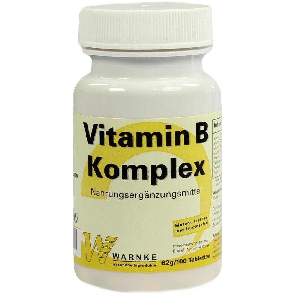 Warnke Vitalstoffe VITAMIN B KOMPLEX Tabletten Tabletten, 100 St.