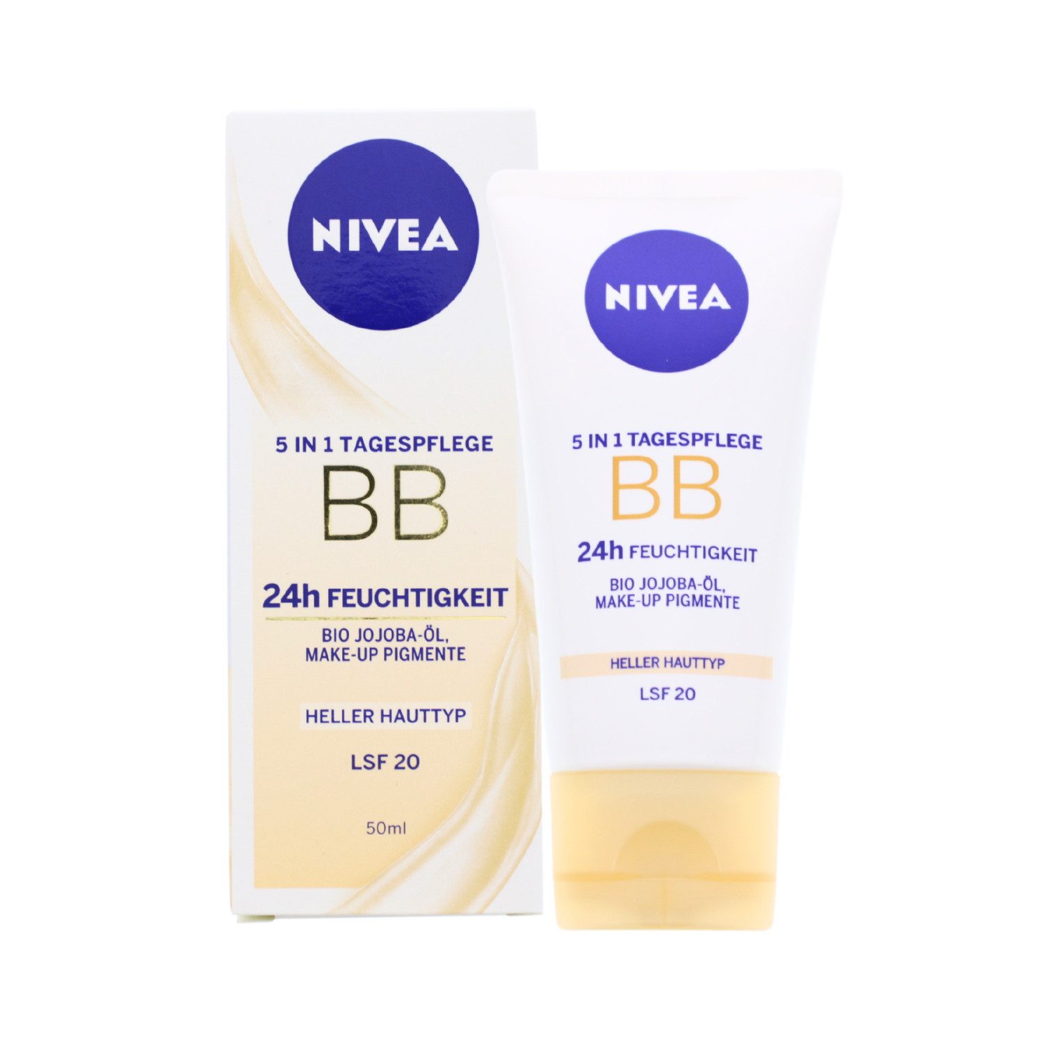 Tagescreme Nivea 5in1 Tagespflege BB 24h Feuchtigkeit Heller Hauttyp LSF20 50ml M