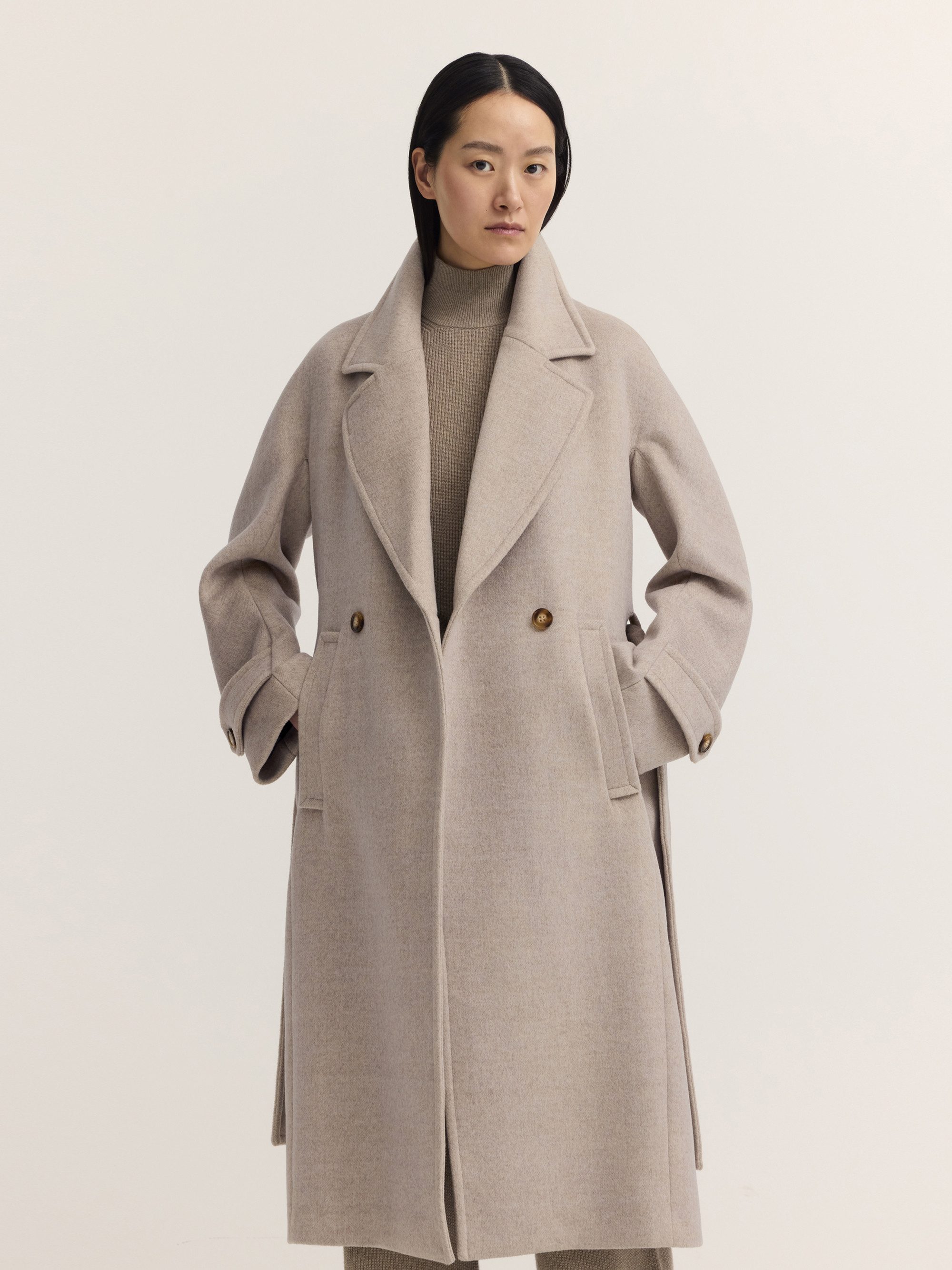 bugatti Kurzmantel Regular Fit Regular Fit Oversized Trench Wollmix