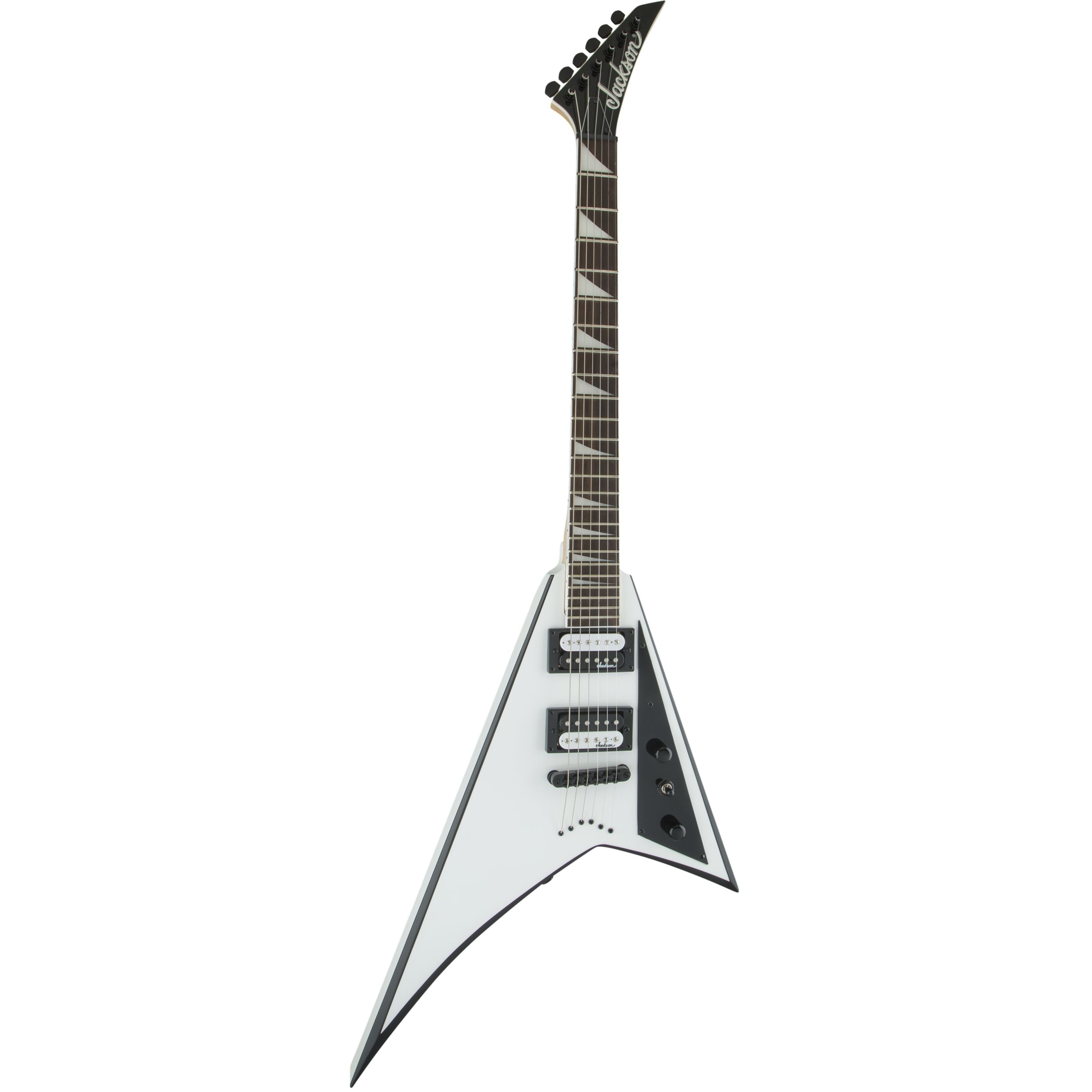 Jackson E-Gitarre, E-Gitarren, Andere Modelle, JS32T Rhoads White w/ Black Bevels - E-Gitarre