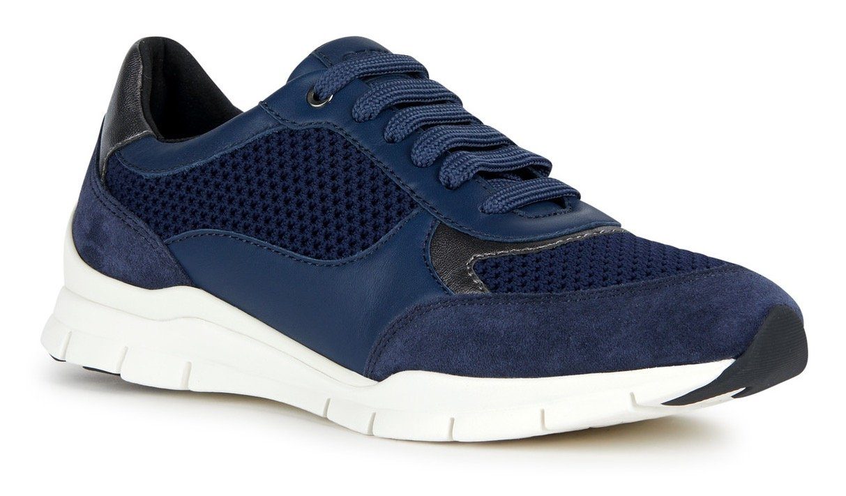 mit Sneaker Geox dunkelblau Einsatz D SUKIE knitwear