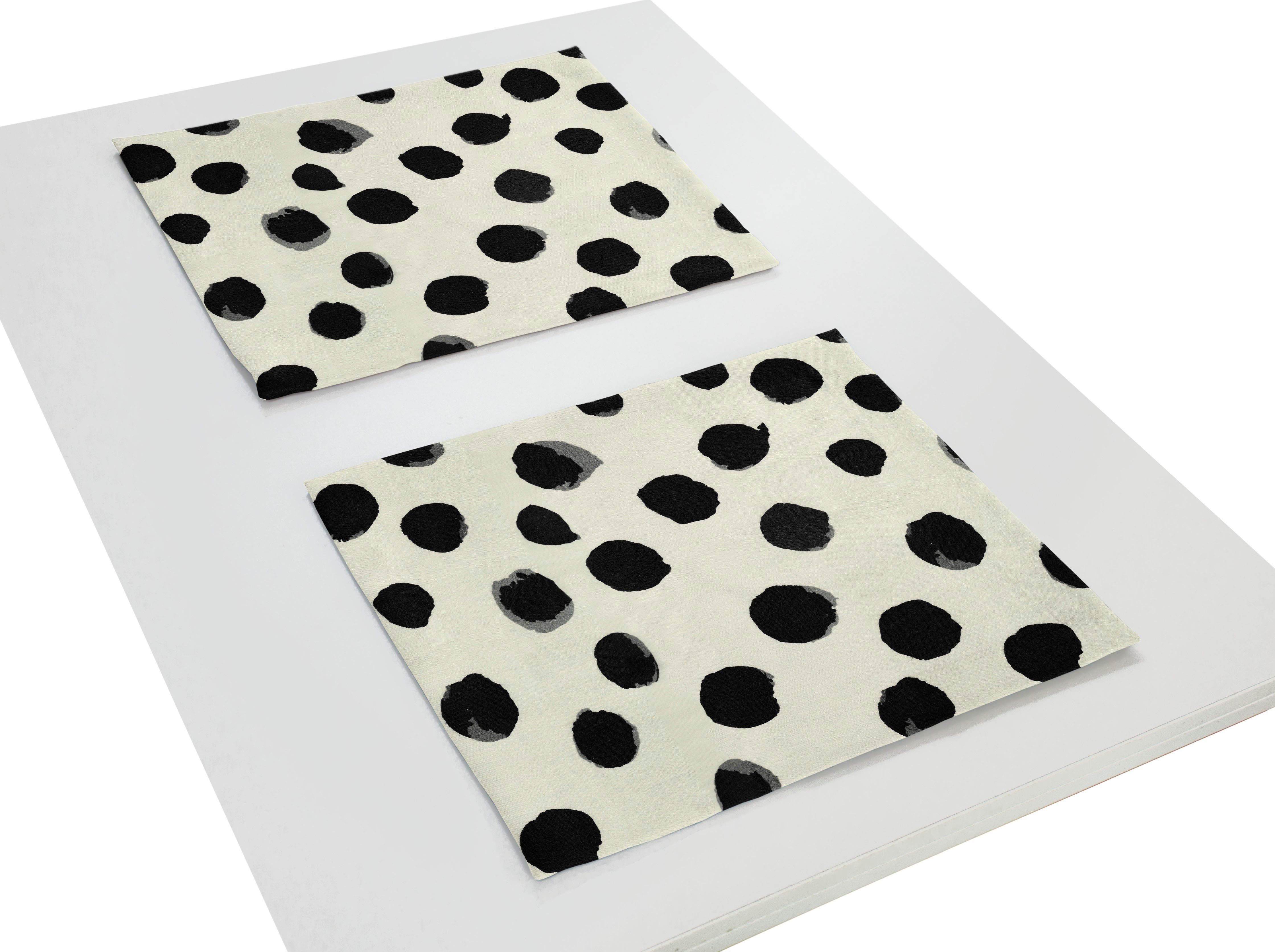 Adam Platzset Dots, (2-St), aus Bio-Baumwolle,Made in Germany