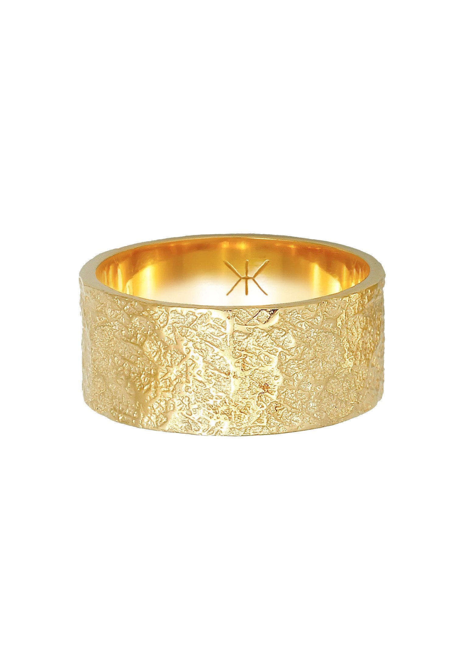Kuzzoi Silberring Herren Bandring Organic Struktur 925 Silber günstig online kaufen