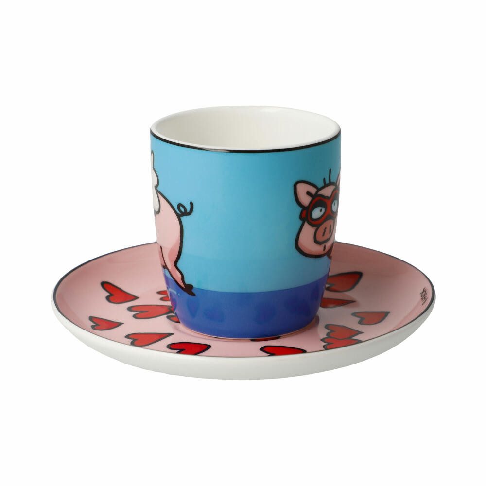 Goebel Espressotasse Ed Eck - When Pigs Fly 100 ml, Fine Bone China
