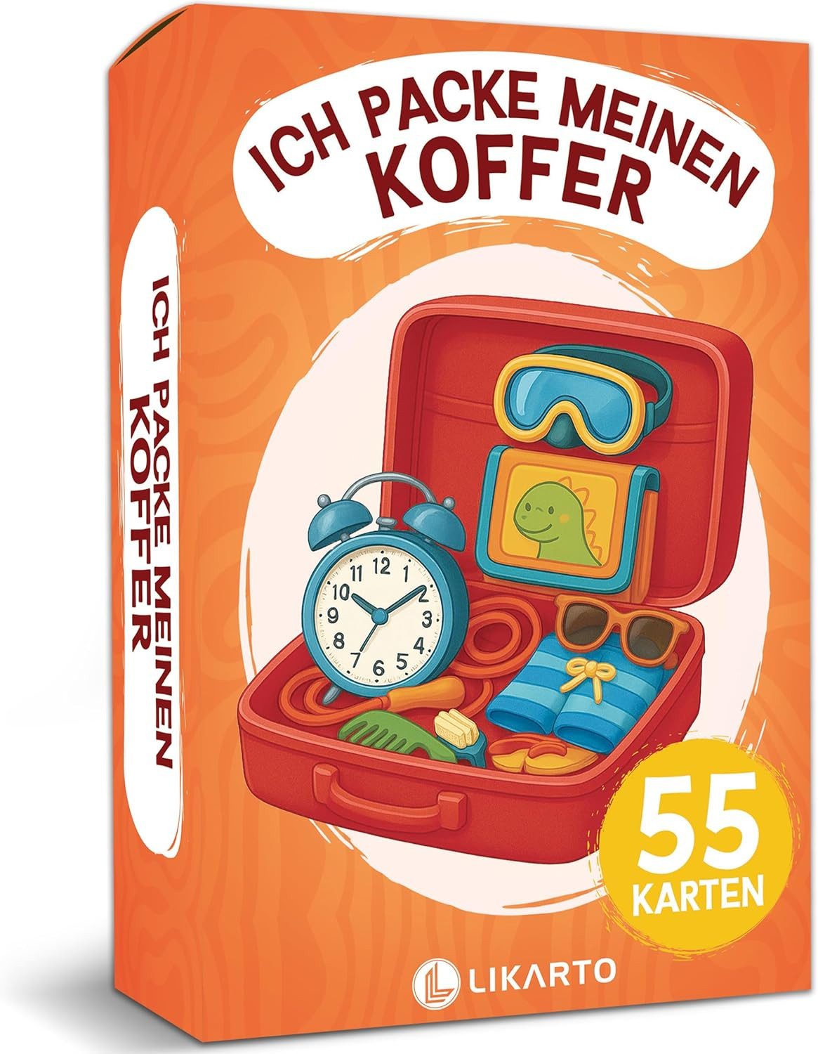 Likarto Spielesammlung LIKARTO Ich packe meinen Koffer Kartenspiel ab 4 Jahren