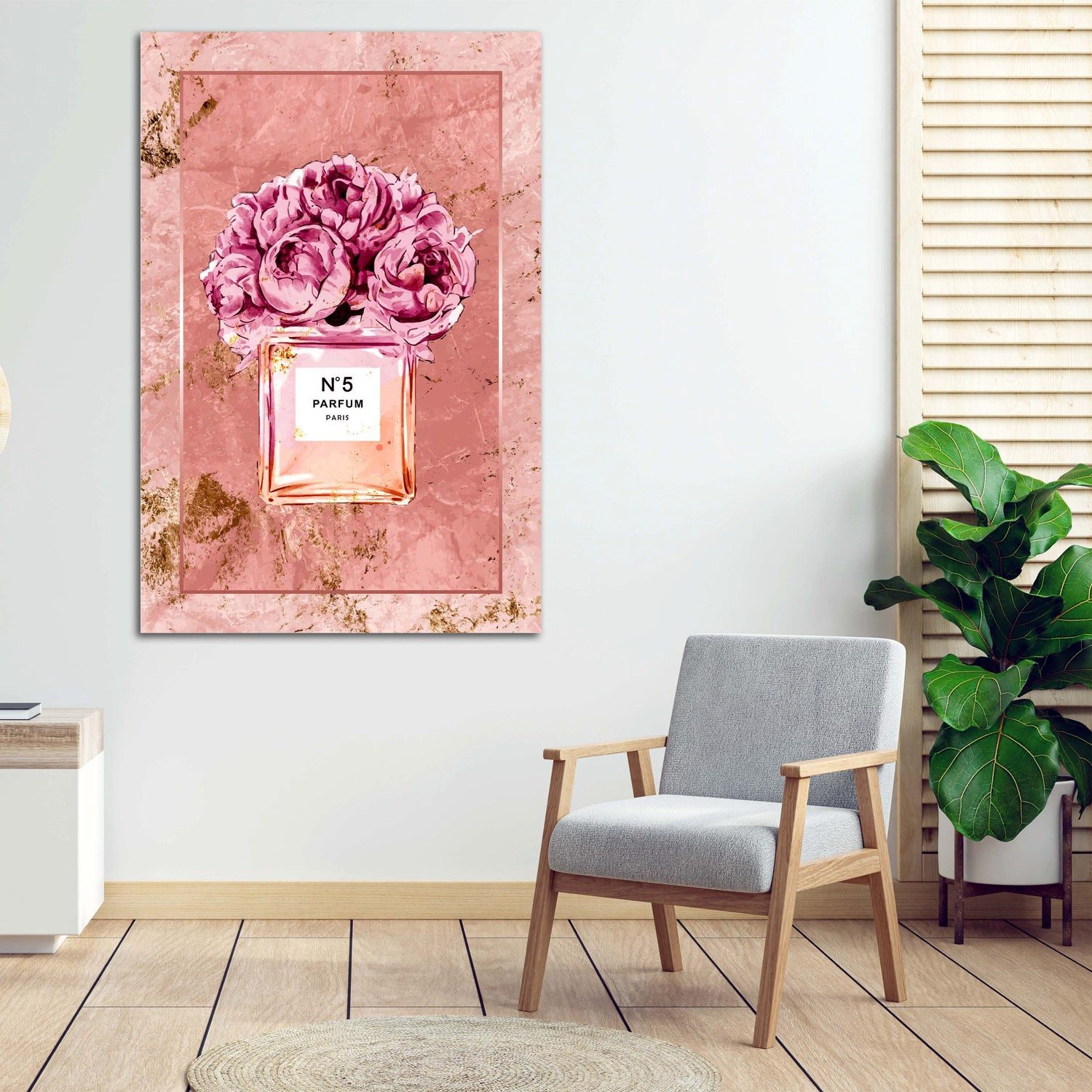 Artedinoi Leinwandbild Parfüm-Flasche Pop Art Wandbild Leinwandbild Deko Ku günstig online kaufen