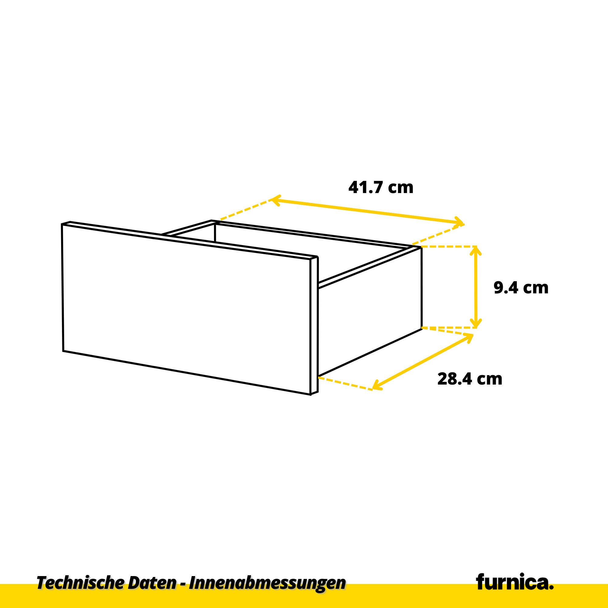 Furnica Kommode GABRIEL 6 Schubladen - Anthrazit Grau H70cm B100cm T33cm
