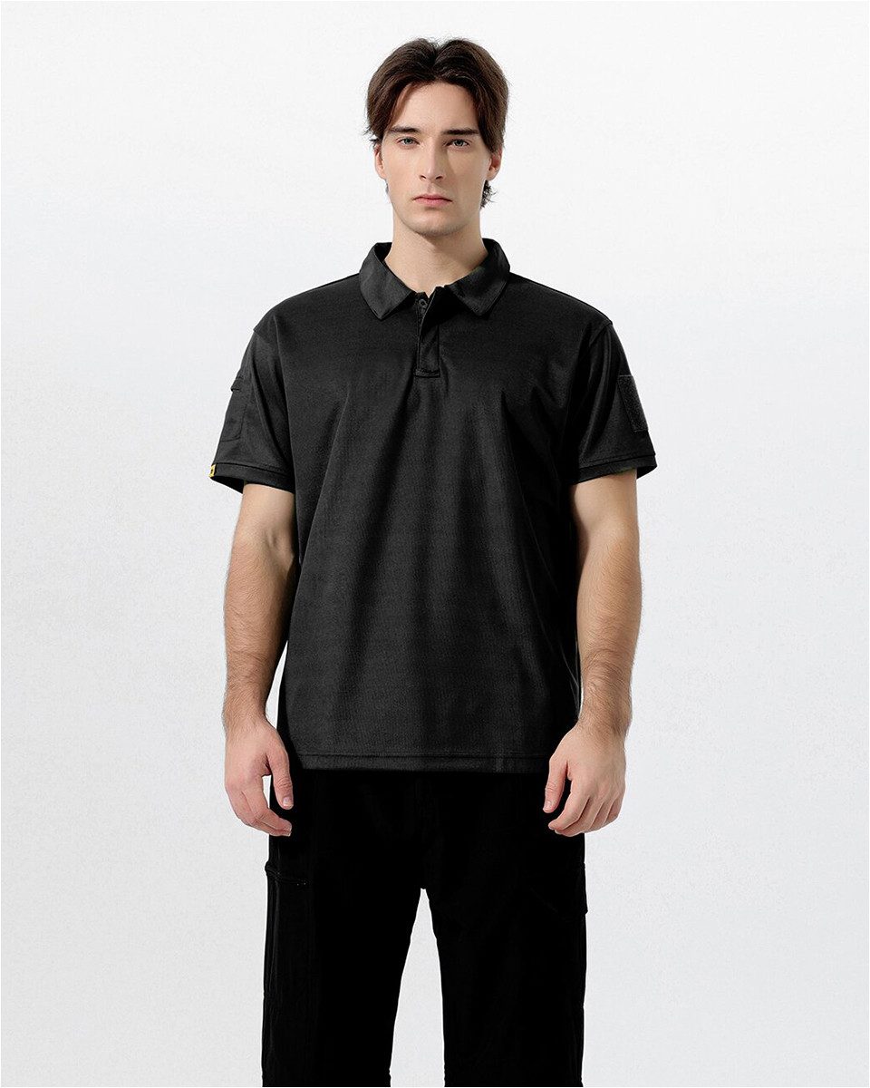 YOUTHUP T-Shirt Herren Sport-Poloshirt Kurzarm, atmungsaktiv