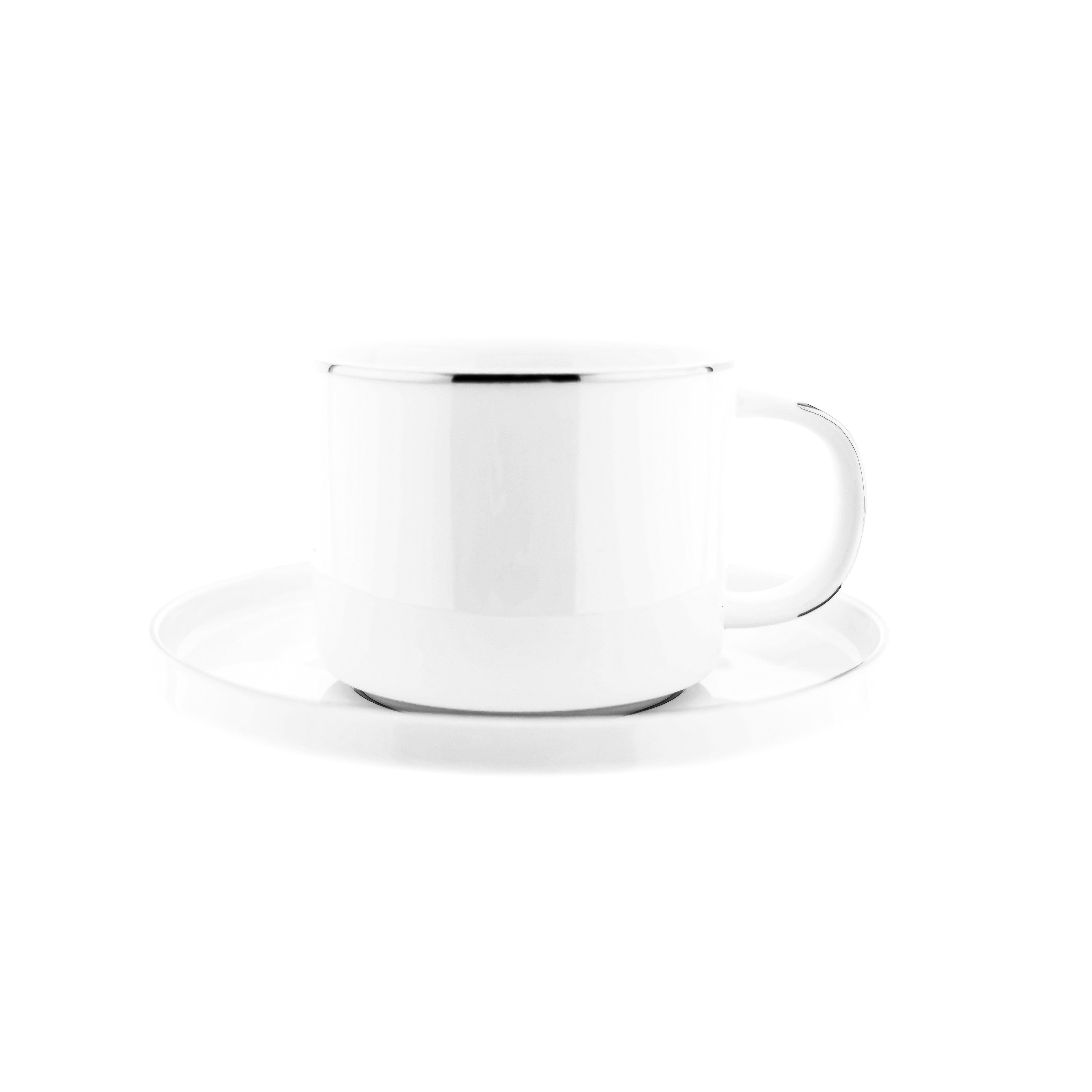 Almina Espressotasse Espressotasse 12 Teiliger Mokkatassen-Set aus Porzellan 100 ml