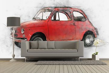 WandbilderXXL Fototapete Little 500, glatt, Classic Cars, Vliestapete, hochwertiger Digitaldruck, in verschiedenen Größen