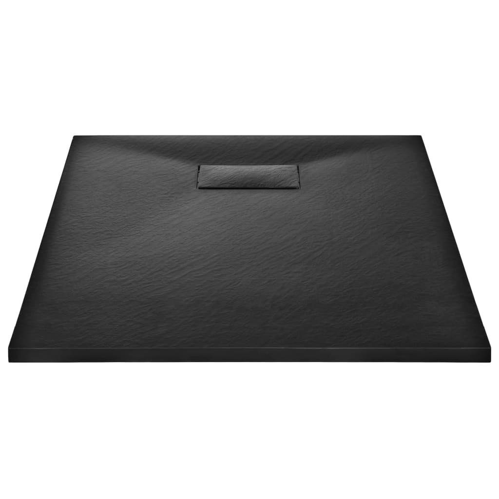 vidaXL Duschwanne Duschwanne SMC Schwarz 100×70 günstig online kaufen