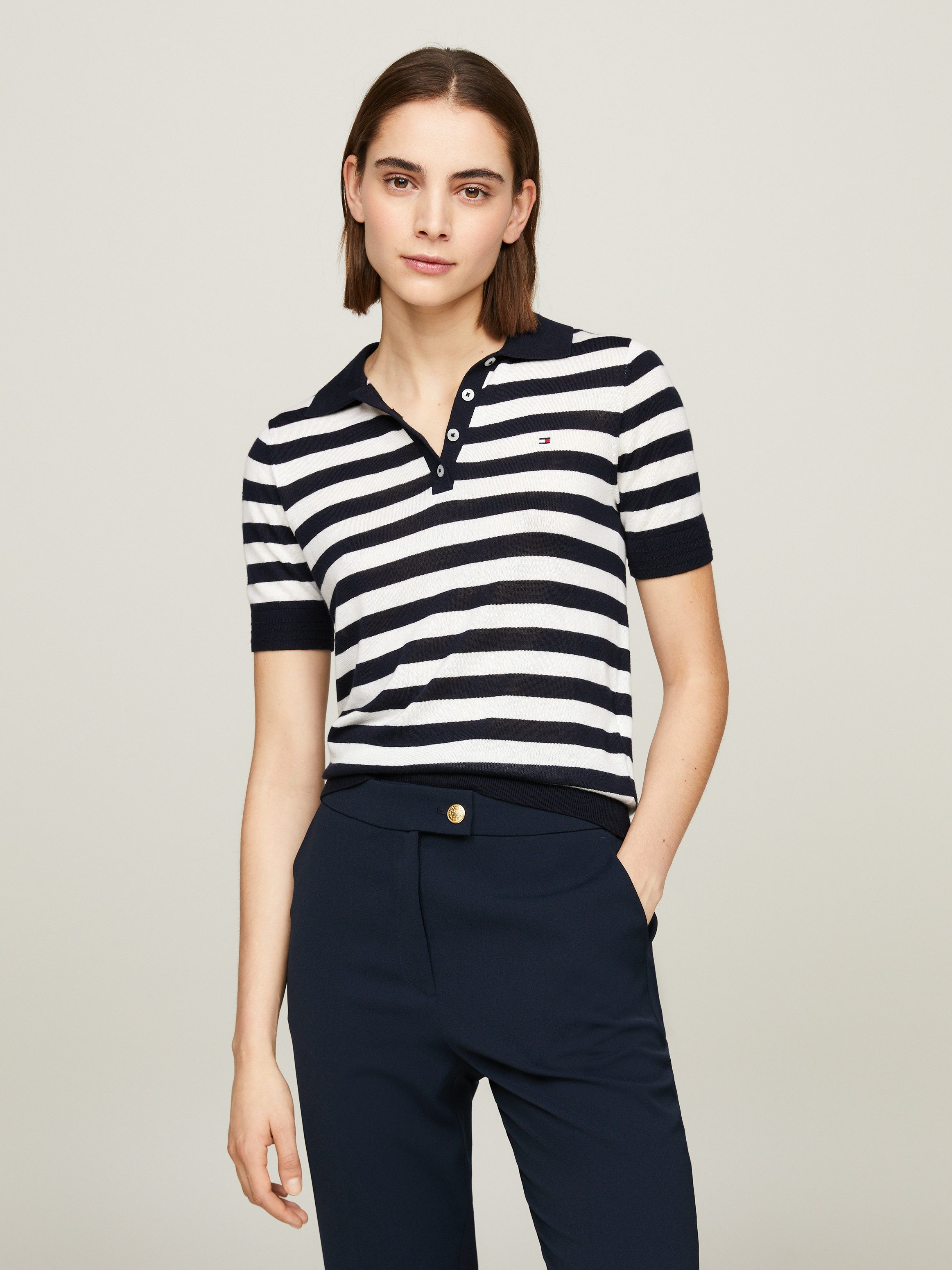 Tommy Hilfiger Polokragenpullover BUTTON POLO SS günstig online kaufen