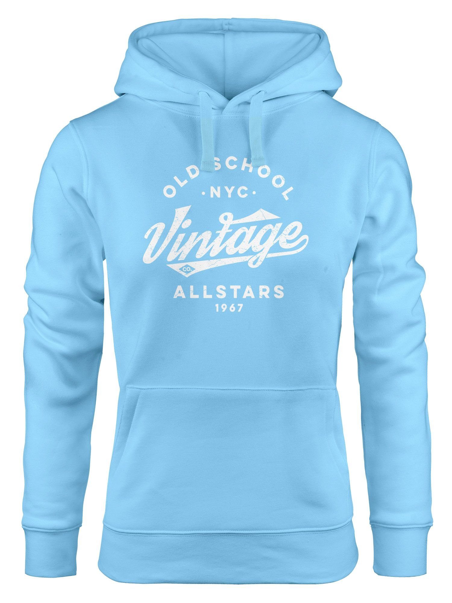 Neverless Hoodie Hoodie Damen College Style Schriftzug Oldschool Vintage Al günstig online kaufen