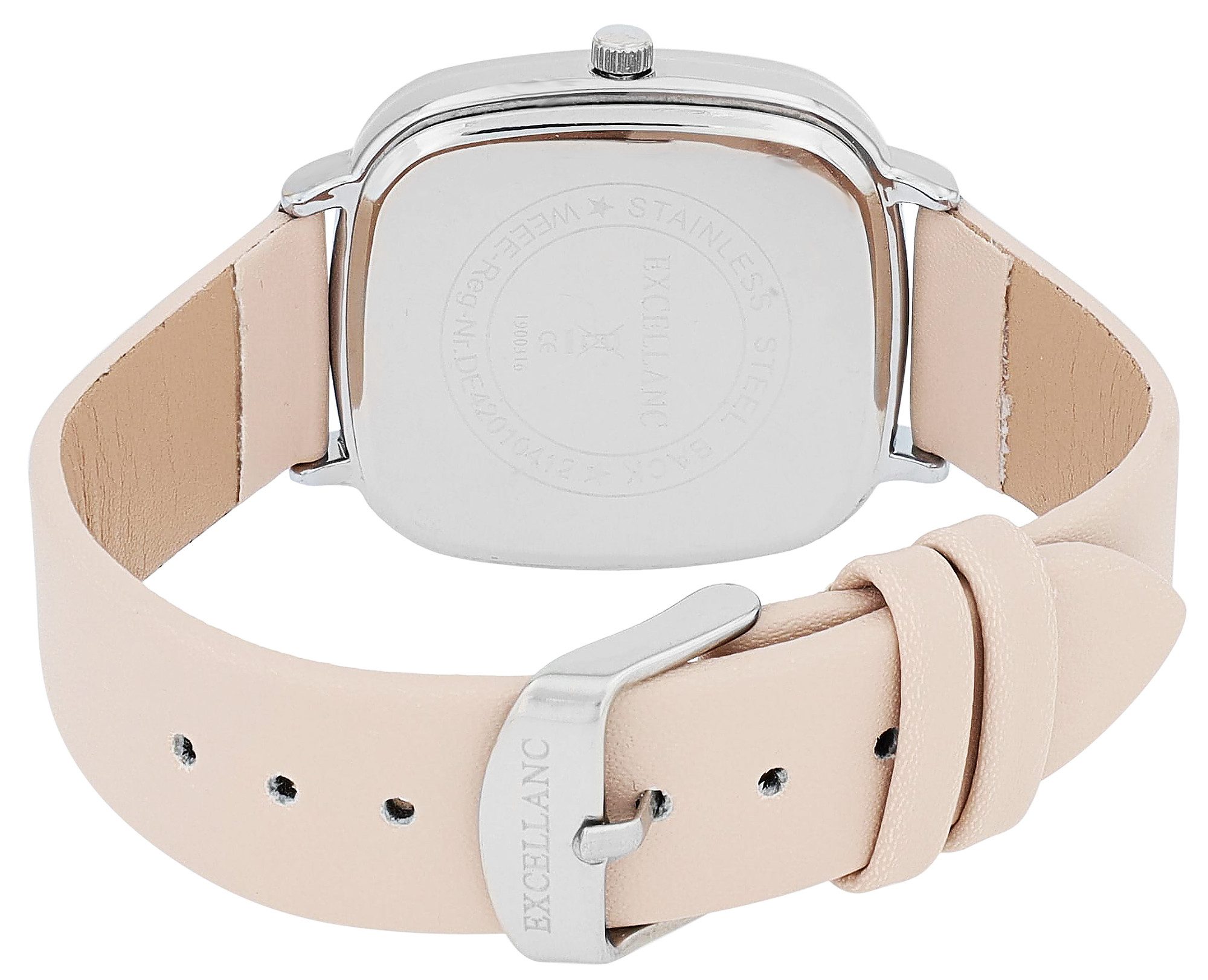 EXCELLANC Quarzuhr 1900316 Lederimtat, eckig (28 x 26 mm) günstig online kaufen