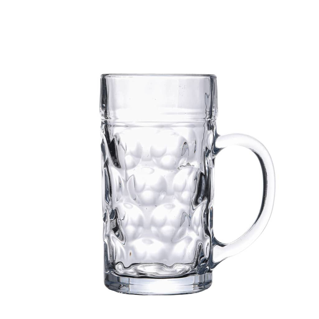 vidaXL Glas Пивные кружки mit Henkel Glas 6 Stk. 1000 ml, Glas