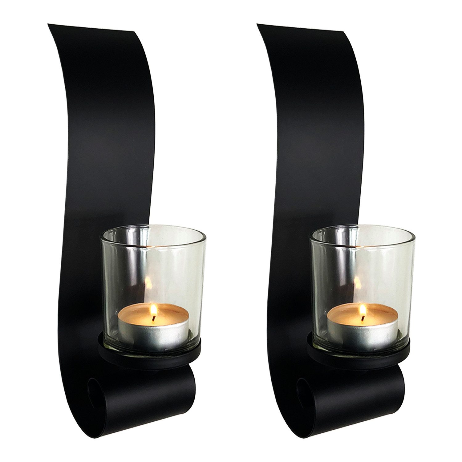 Mojawo Laterne 2er Set Wandkerzenhalter Wandhalter Teelichthalter für Stump günstig online kaufen
