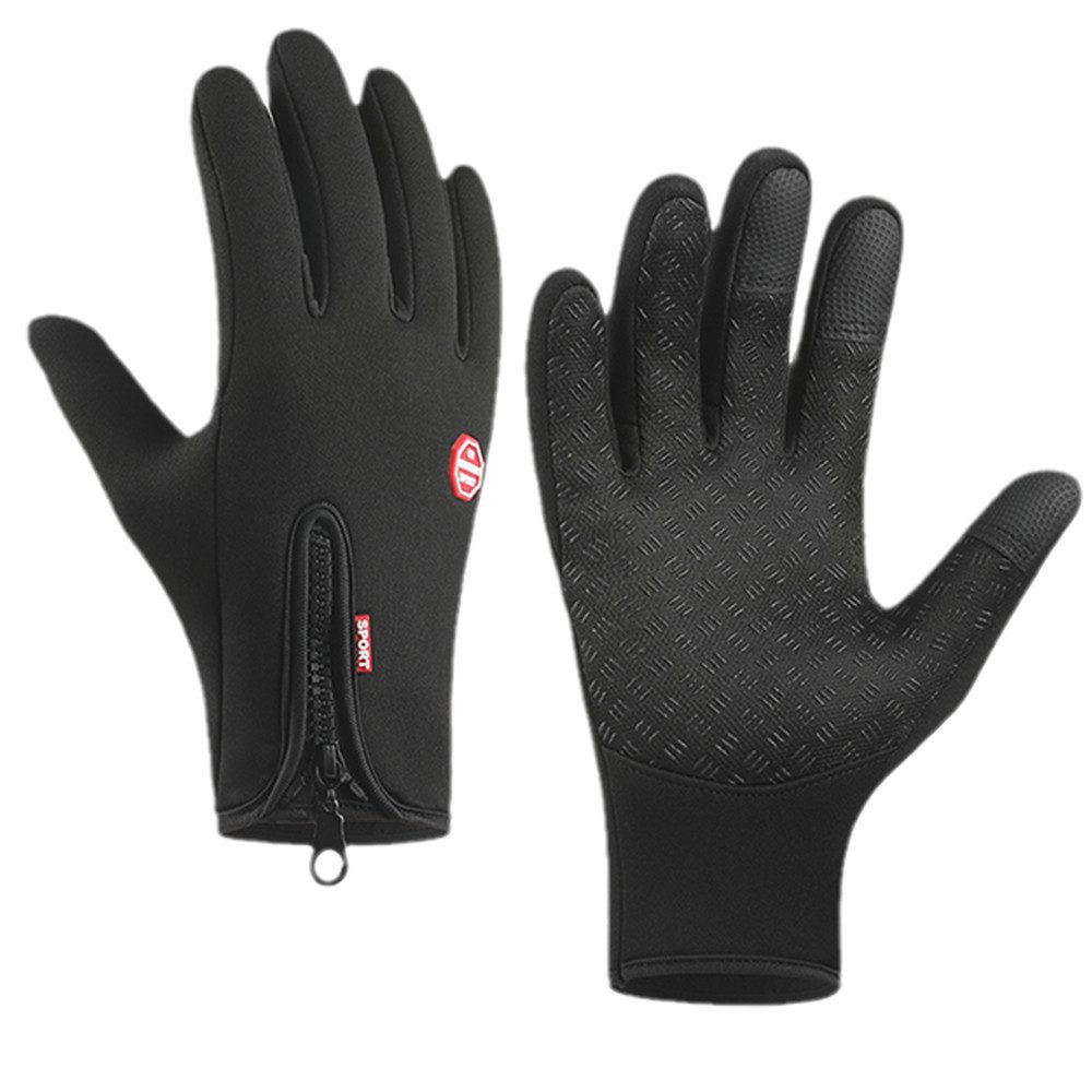 Boxhandschuhe Fleecehandschuhe Outdoor Thermo Touchscreen Rutschfest Sporthandschuhe
