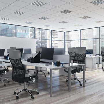 Yaheetech Drehstuhl, 360° Chefsessel mit Kopfstütze, Home-Office