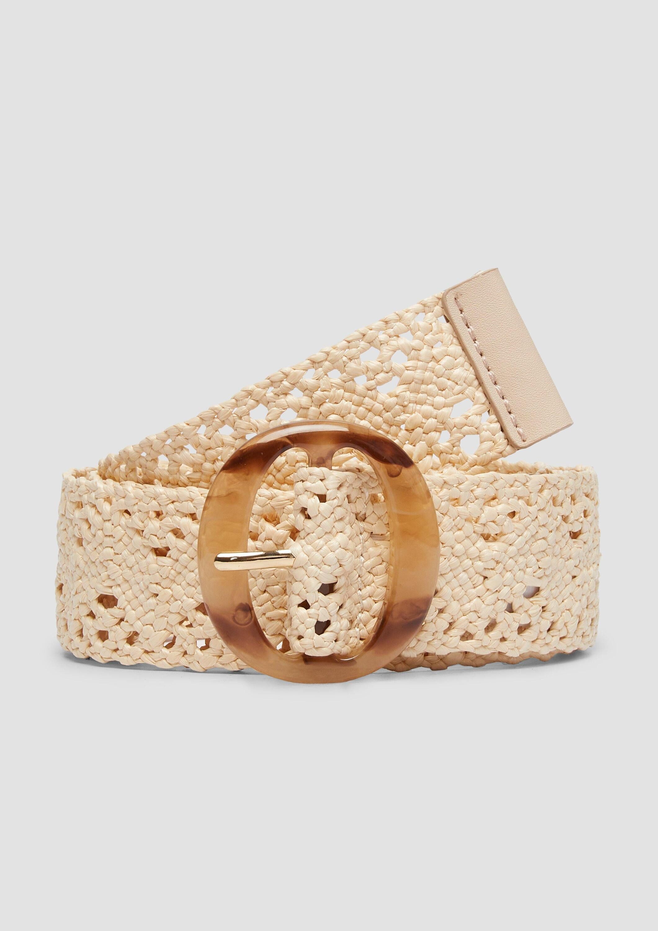 s.Oliver Ledergürtel Taillengürtel Textilgürtel mit Dornschließe günstig online kaufen