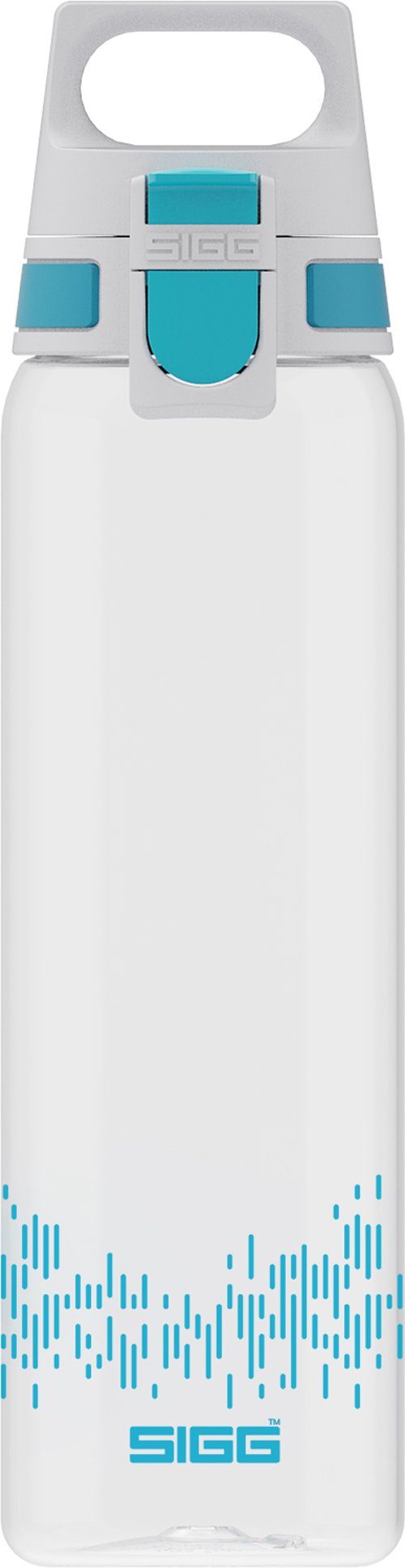 Sigg Trinkflasche stylische Sportflasche mit Einhandverschluss, SIGG Trinkflasche 'Total Clear One MyPlanet' - 0,75 L