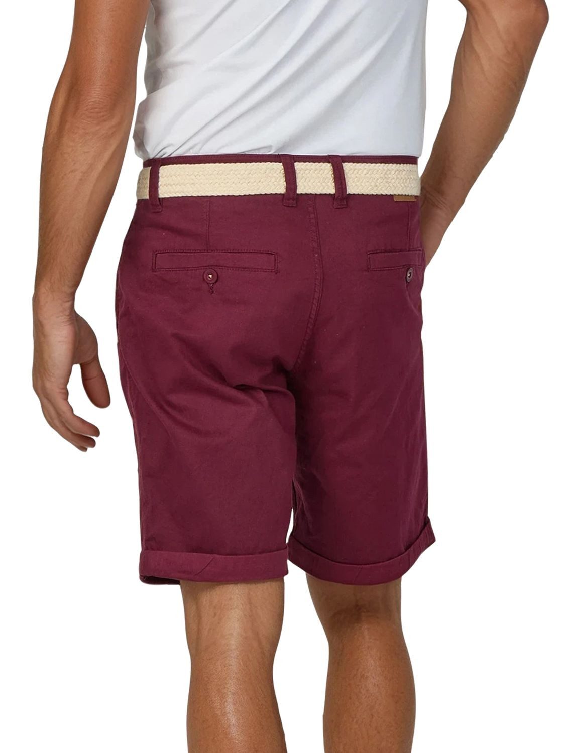 riverso Chinoshorts Herren Shorts RIVHenry Regular Fit Bermudashorts mit Gürtel