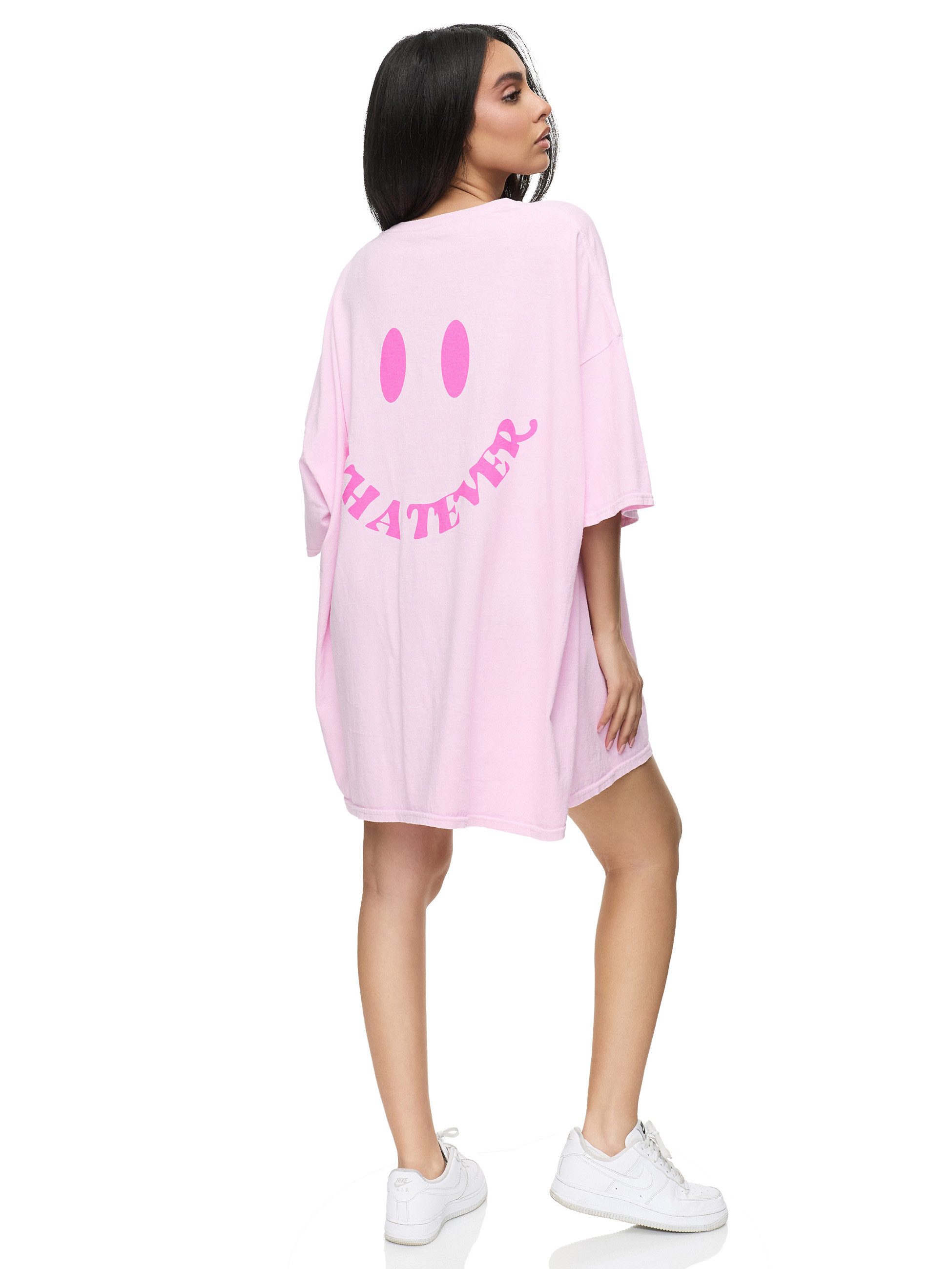 Worldclassca T-Shirt Worldclassca Oversized Print WHATEVER Vintage T-Shirt günstig online kaufen