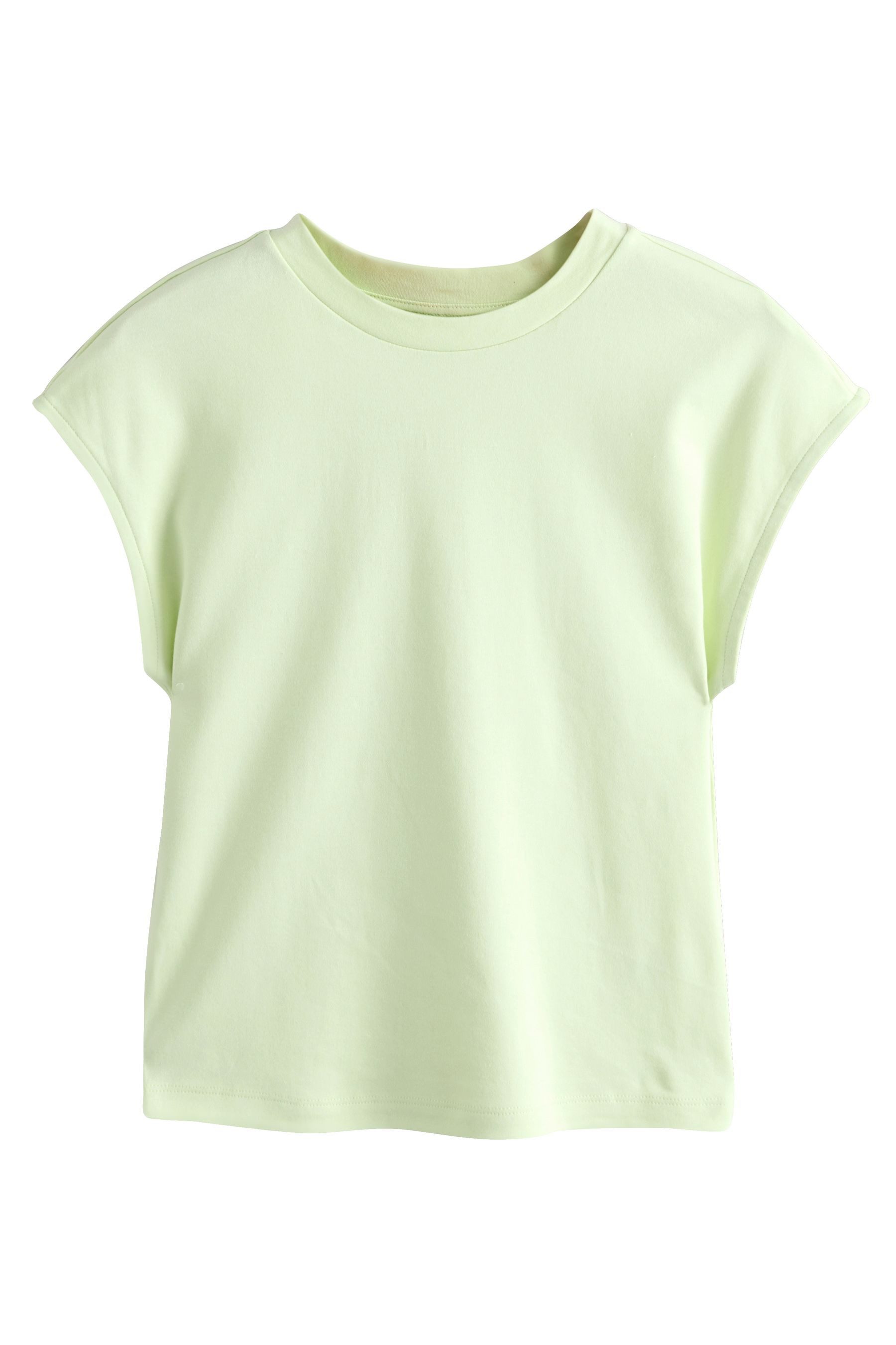 T-Shirt Körpernahes T-Shirt mit Rundhalsausschnitt