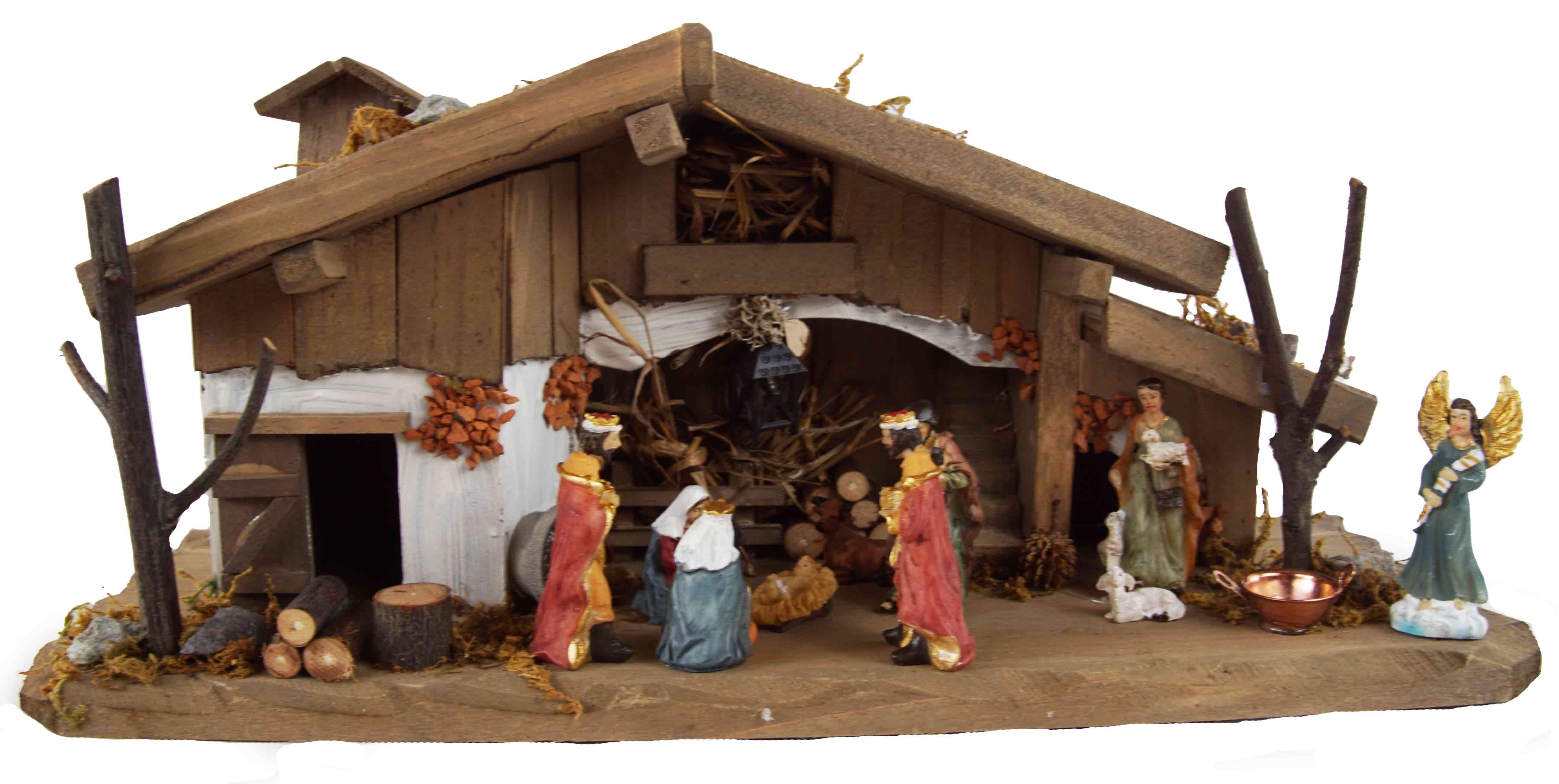 Krippenursel Krippe Weihnachtskrippe Königstein inkl. 11-tlg. Figurensatz K 111 (12-tlg)
