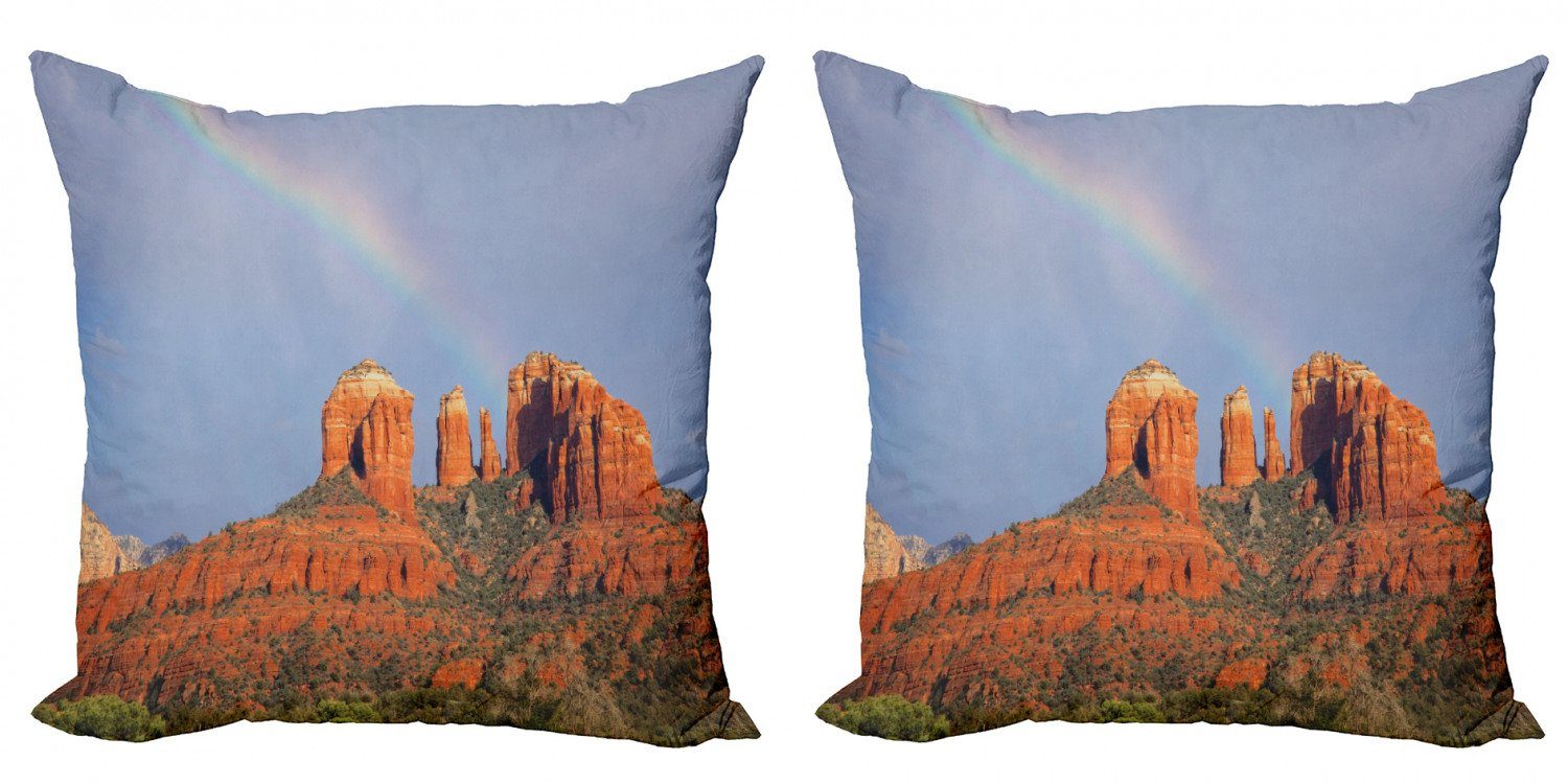 Kissenbezüge Modern Accent Doppelseitiger Digitaldruck, Abakuhaus (2 Stück), Arizona Regenbogen über Grand Canyon