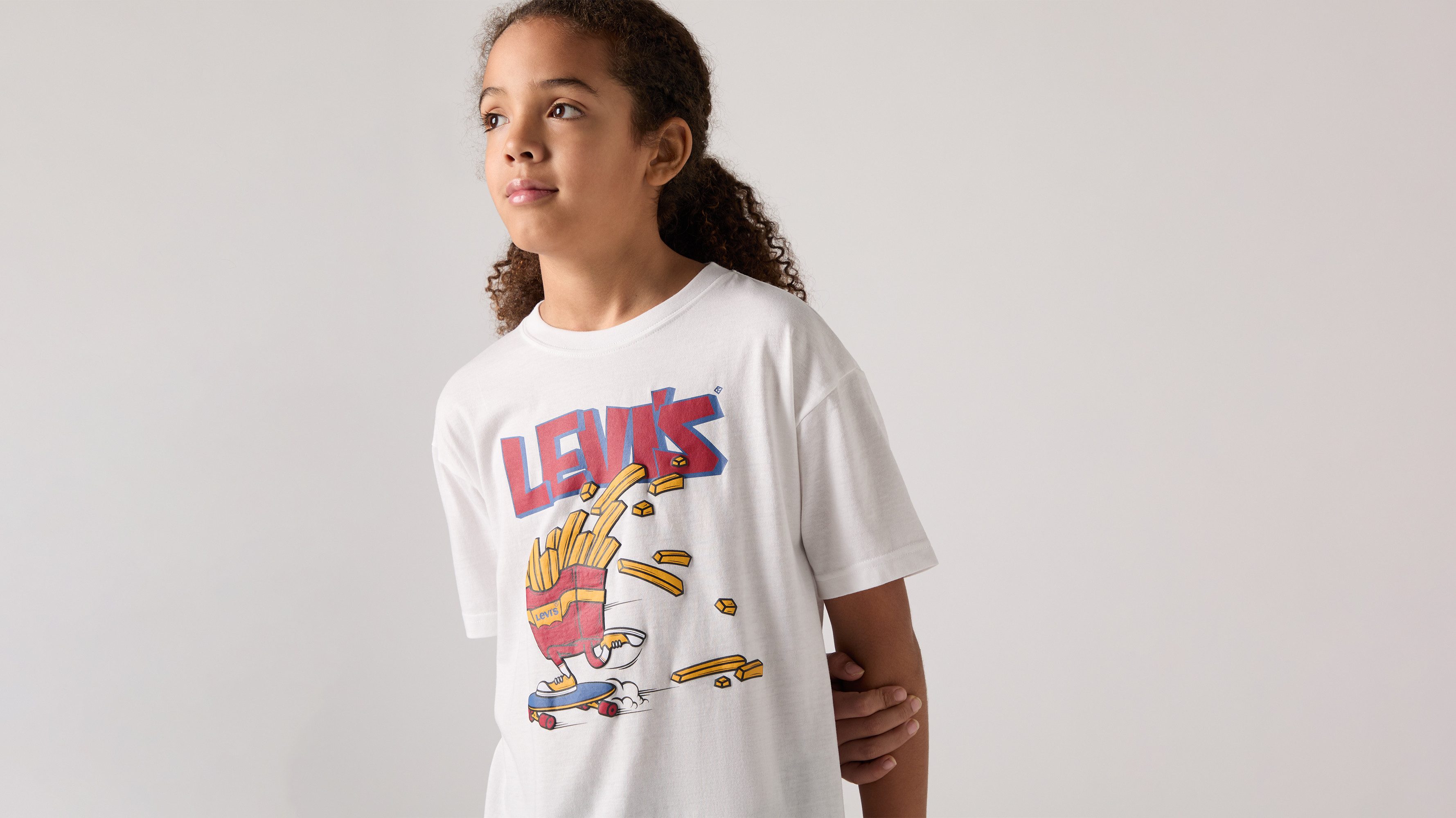 Levi's® Kids T-Shirt LVB FRIES ON THE LOOSE TEE for Boys, mit coolem Logo-Print