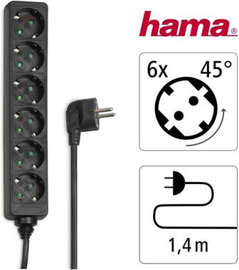 Hama Hama® Steckdosenleiste 6-fach ohne Schalter Steckdosenleiste