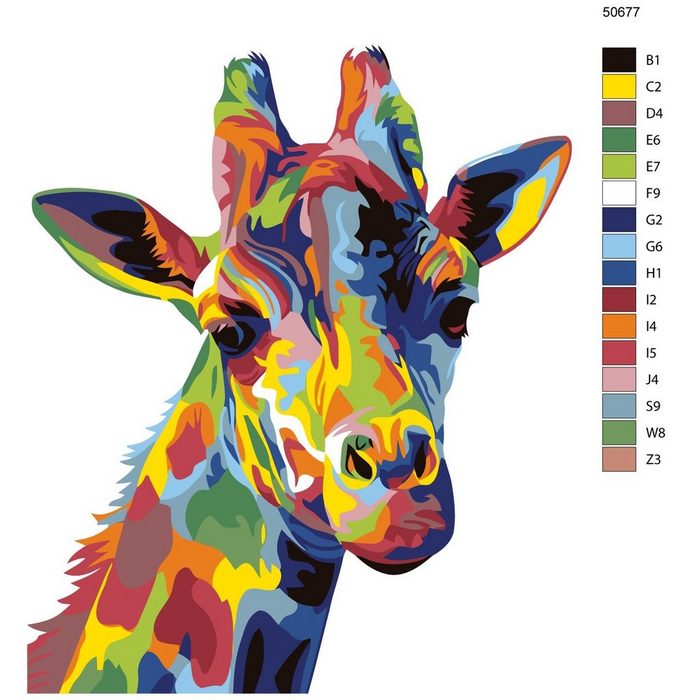 Marussia Kreativset Malen nach Zahlen "Giraffe" 40x50cm KTMK-50677 (embroidery kit)