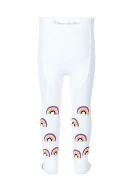 Sterntaler® Strumpfhose Strumpfhose Regenbogen + uni, 2er-Pack 100 DEN (1 St. Babystrumpfhose mit süßen Motiven, Strumpfhose) Krabbelstrumpfhose mit Komfortbund, Kleinkind Kinderstrumpfhose