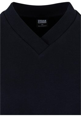 URBAN CLASSICS Rundhalsshirt Urban Classics Damen Ladies Cropped V-Neck (1-tlg)