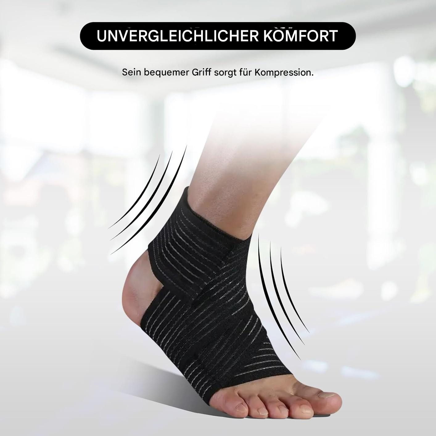 Endless Fußgelenkbandage Slip-in Verstellbar Ankle Support Relif für Männer und Frauen (Knöchelstütze, 1-tlg., für Männer & Frauen), Für Plantar Fasciitis Neorapathy Relief Sport, Schmerzlinderung, Gym