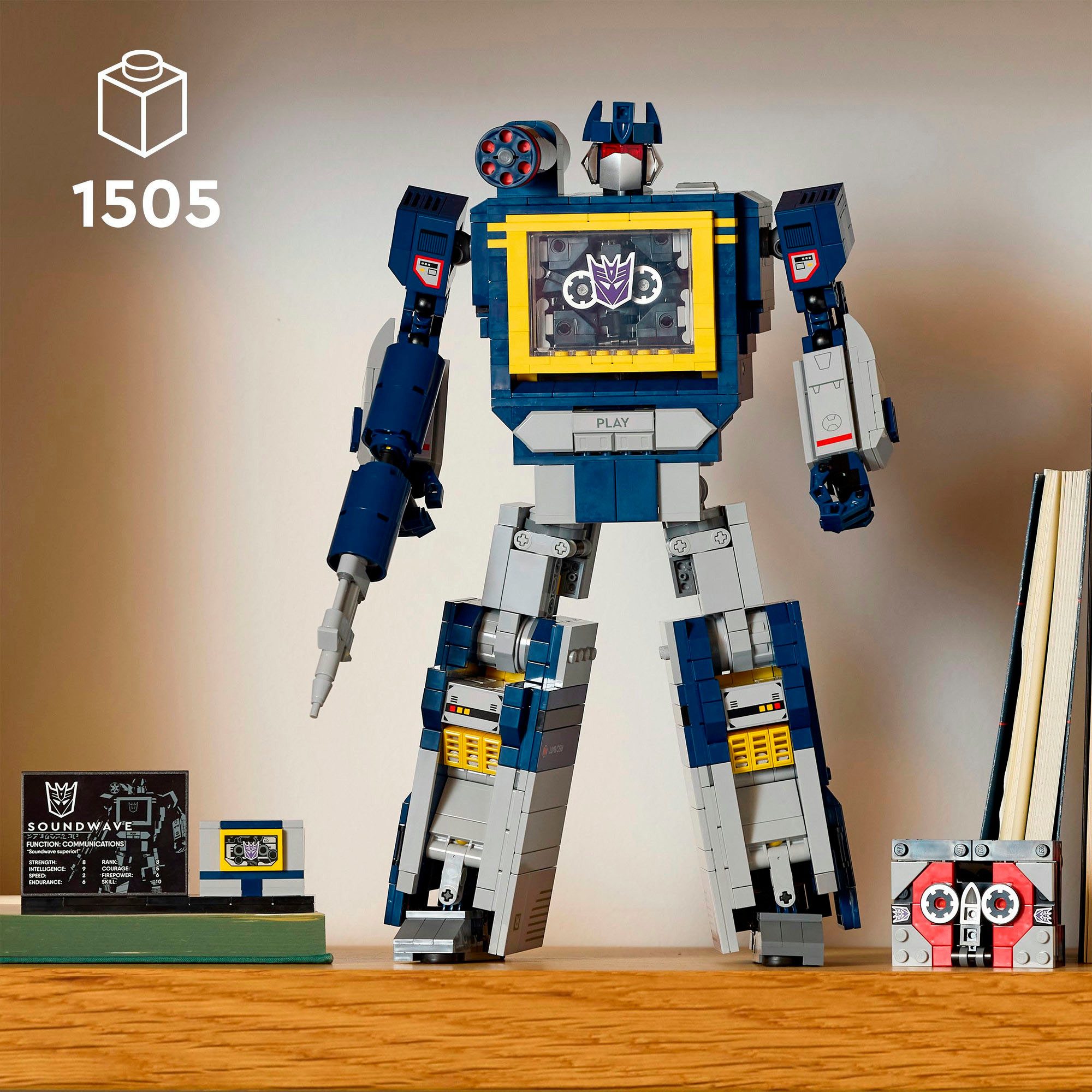 LEGO® Transformers: Soundwave (10358), LEGO Icons Konstruktionsspielsteine, (1505 St), Made in Europe