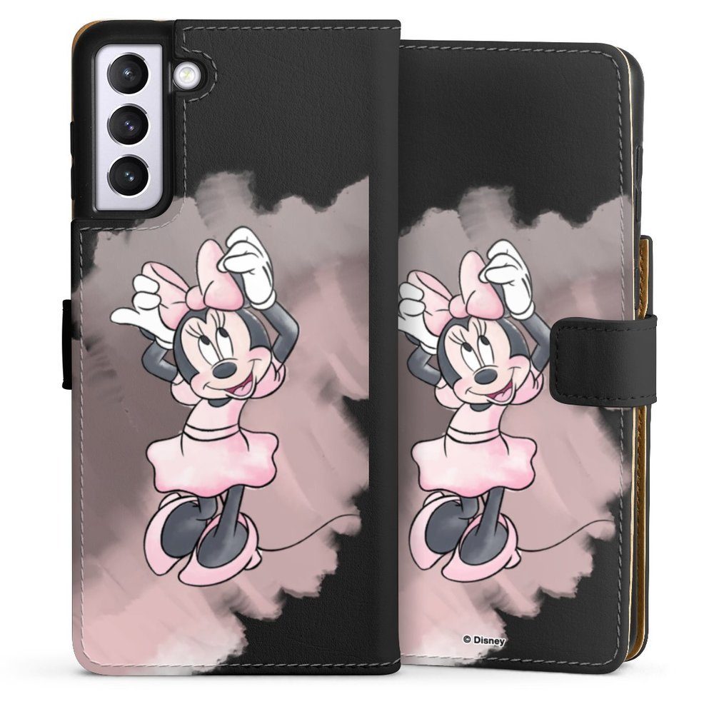 DeinDesign Handyhülle Mickey & Minnie Mouse Disney Motiv ohne Hintergrund,  Samsung Galaxy S21 Plus 5G Hülle Handy Flip Case Wallet Cover