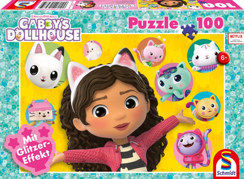 Schmidt Spiele Puzzle Puzzle GABBY'S DOLLHOUSE Gabby und ihre Freunde 100 T günstig online kaufen
