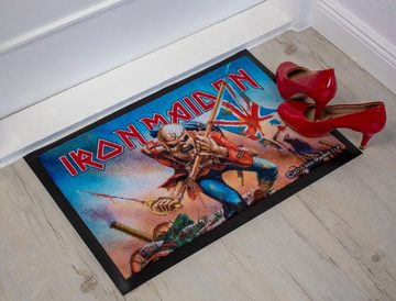 Fußmatte Iron Maiden The Troopers, Rockbites, Rechteckig, Höhe: 3 mm