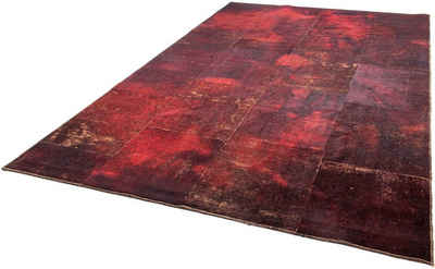 Teppich Patchwork - 300 x 197 cm - mehrfarbig, morgenland, rechteckig, Höhe: 7 mm, Wohnzimmer, Handgeknüpft, Einzelstück mit Zertifikat