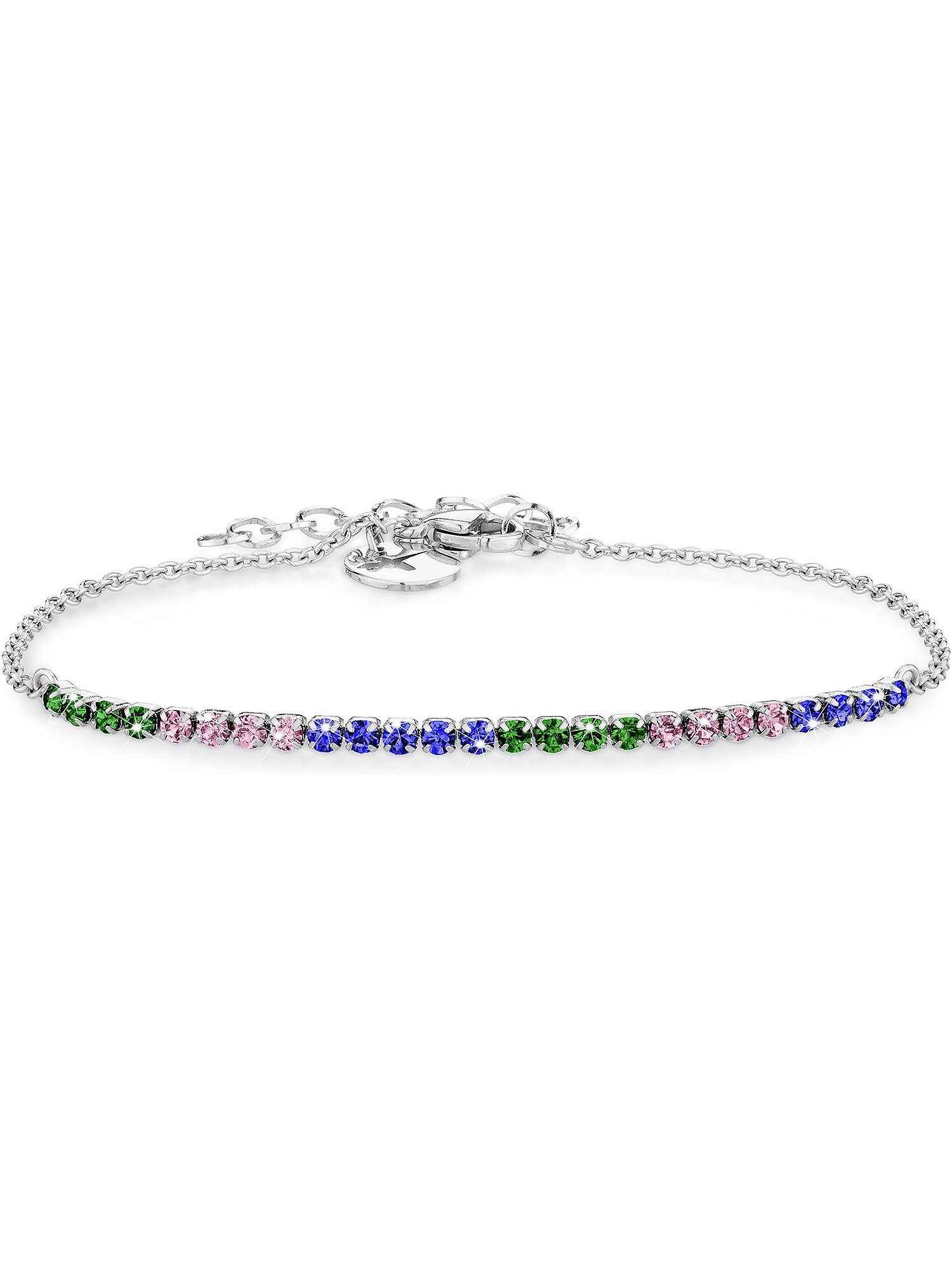 Tamaris Edelstahlarmband Tamaris Damen-Armband Edelstahl 25 Glasstein, Trendig